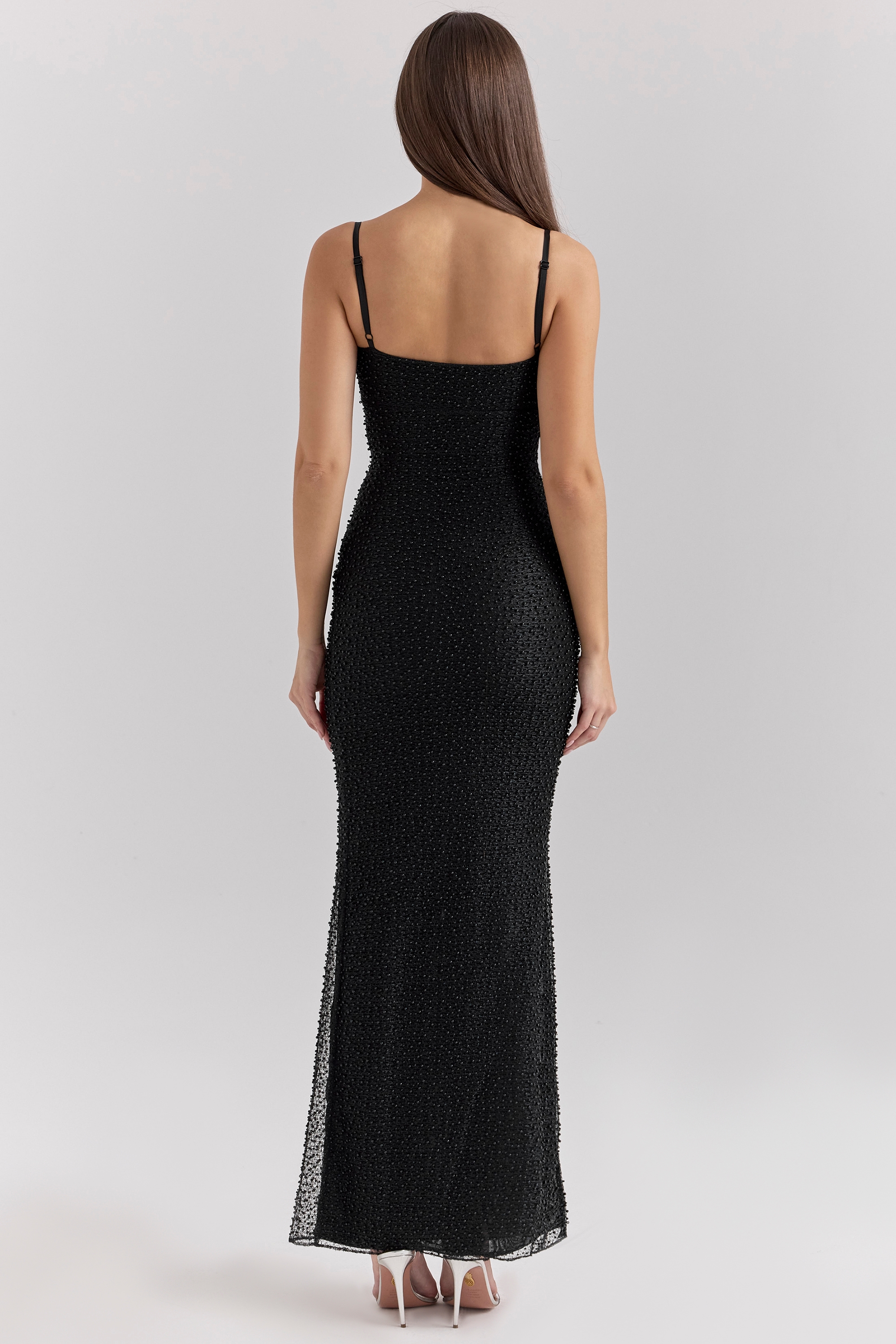 Calla  Black Pearl Embellished Maxi Dress — image 7