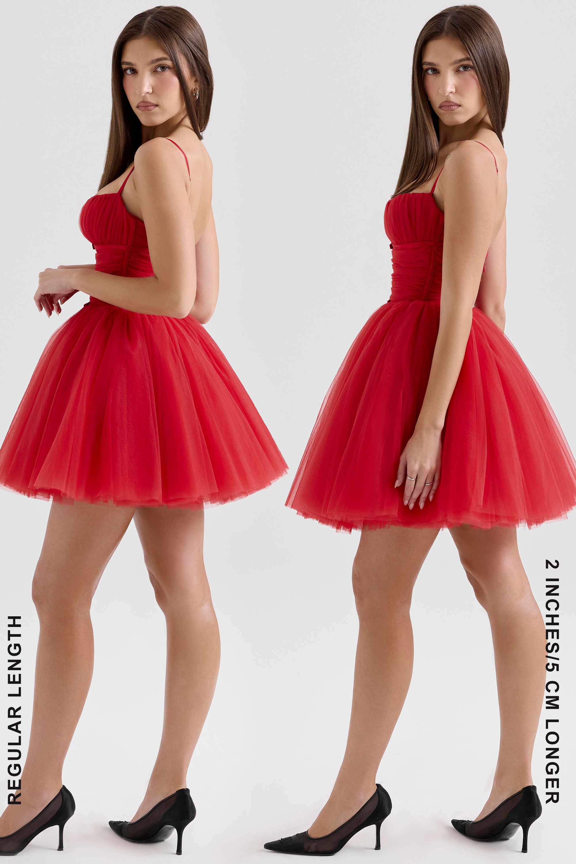 Princess  Holly Red Tulle Mini Dress — image 8