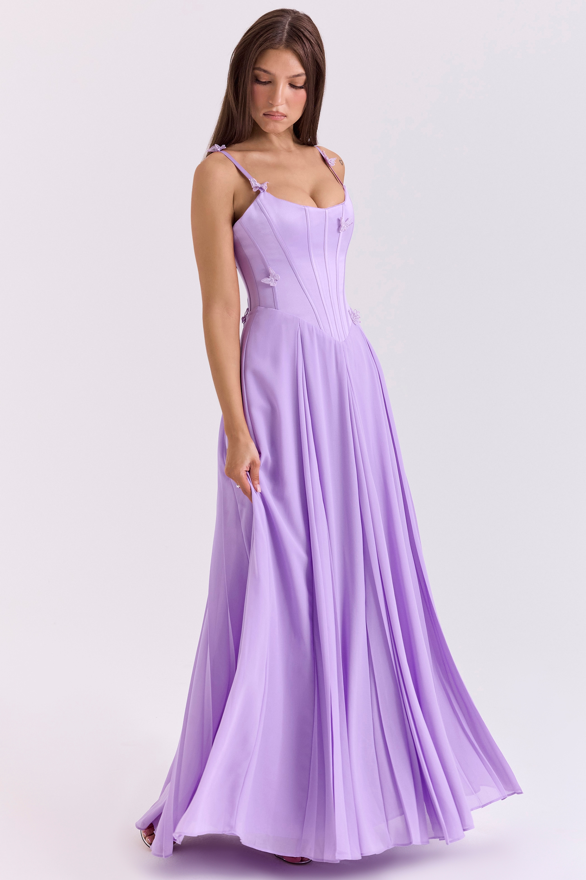 Pascha  Orchid Butterfly Corset Maxi Dress — image 6