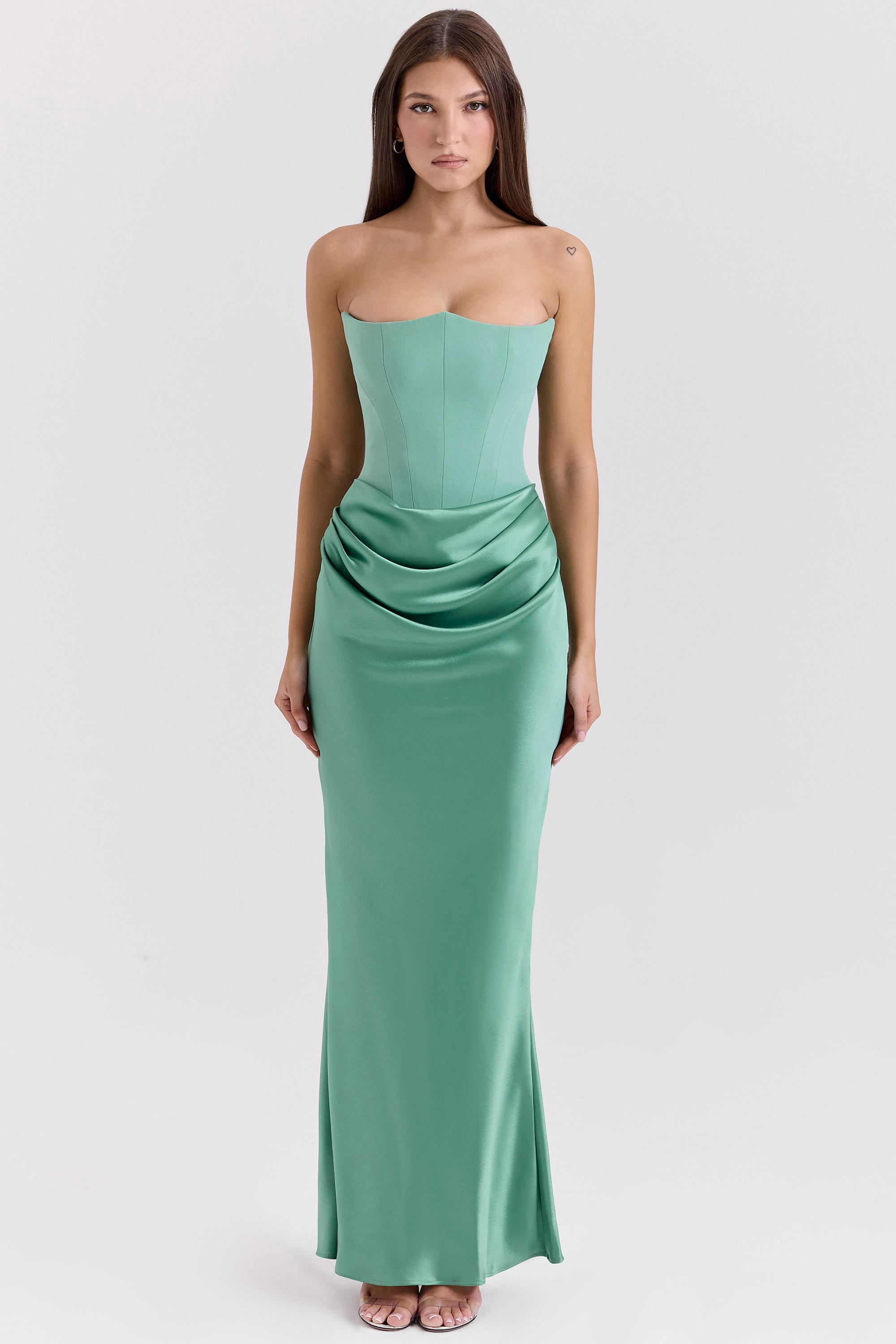 Persephone  Jade Strapless Corset Maxi Dress — image 3