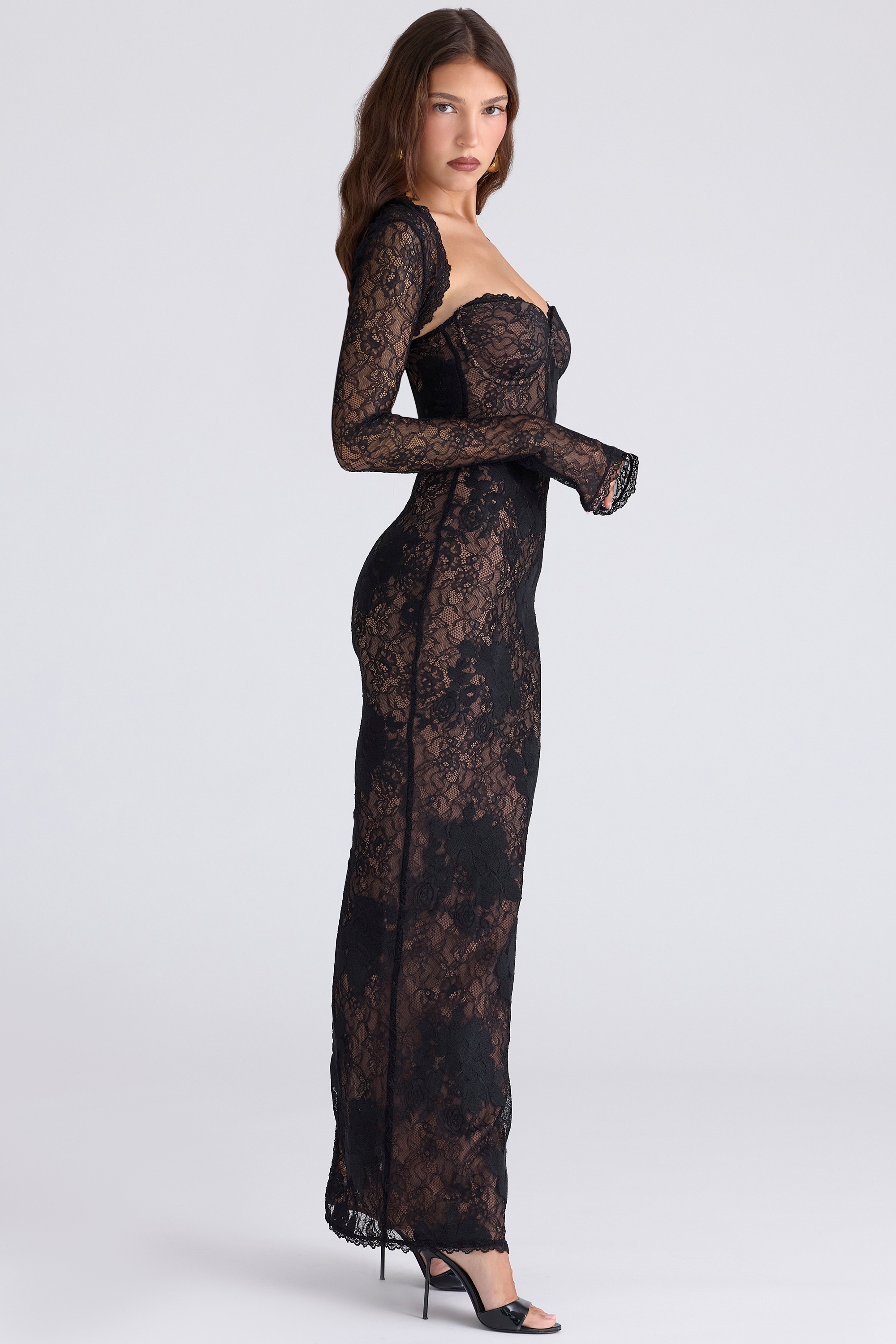 Lucienne  Black Lace Maxi Dress - Limited Edition — image 6