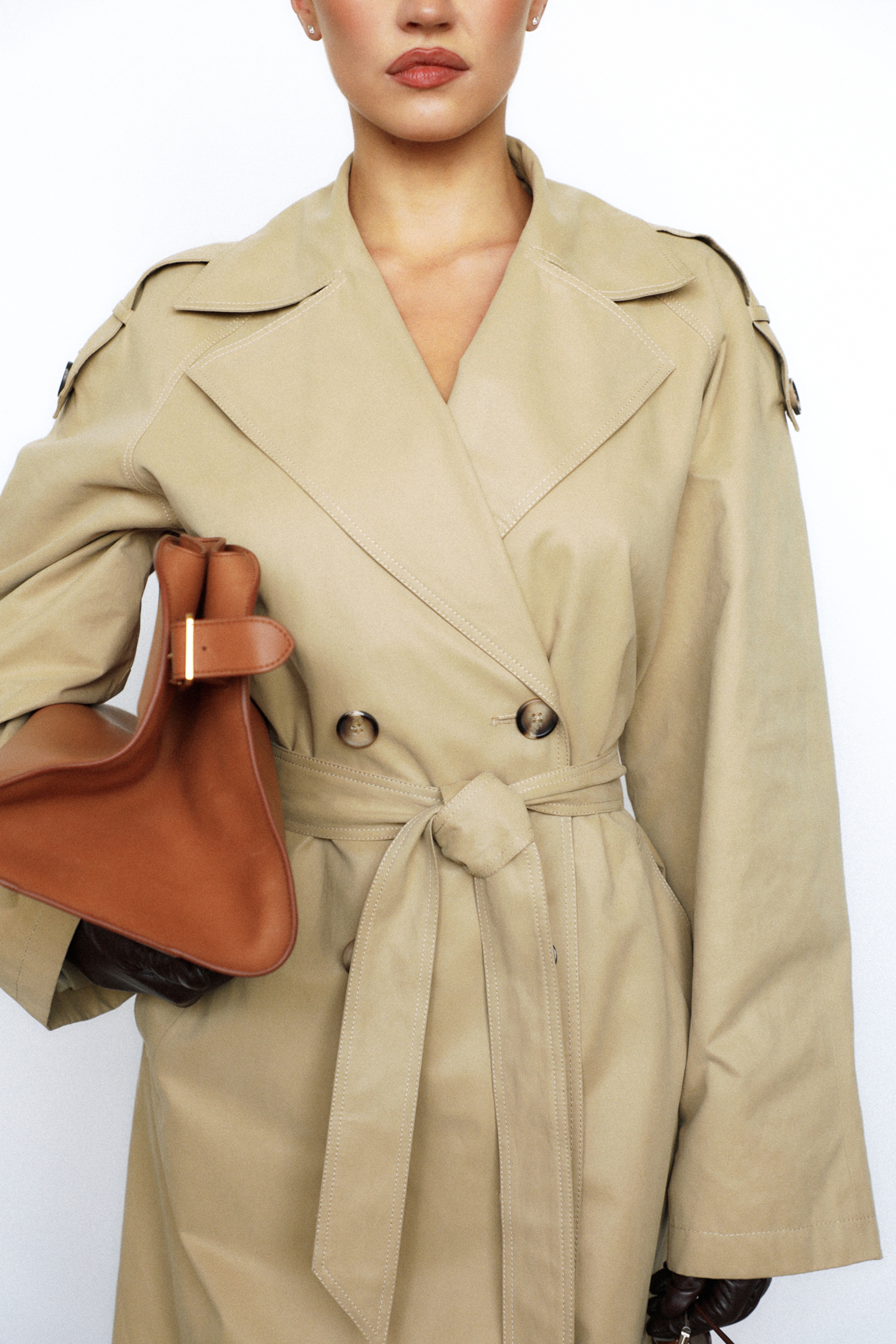 Marais  Camel Belted Full Trench Coat — image 5