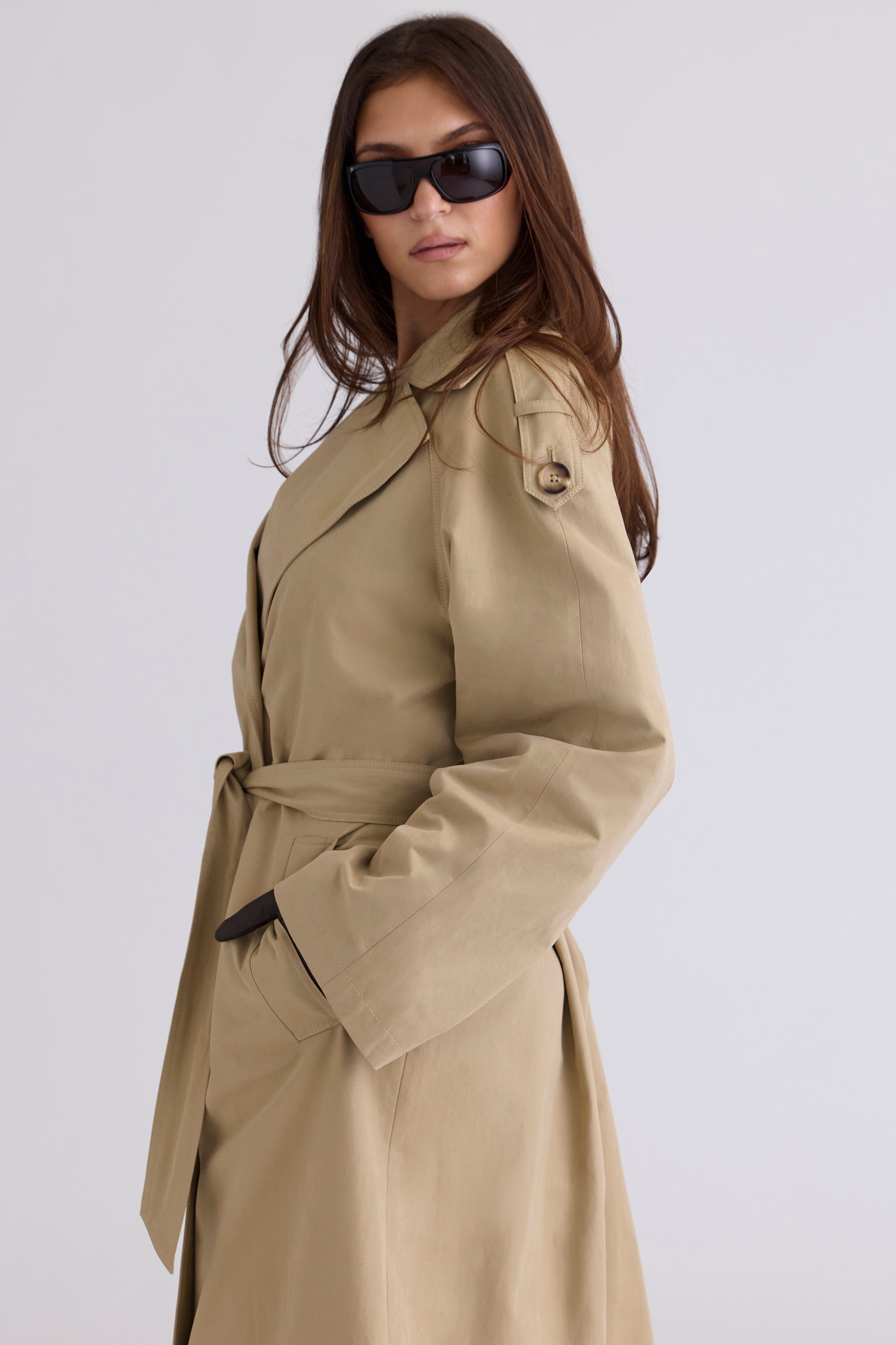 Marais  Camel Belted Full Trench Coat — image 8