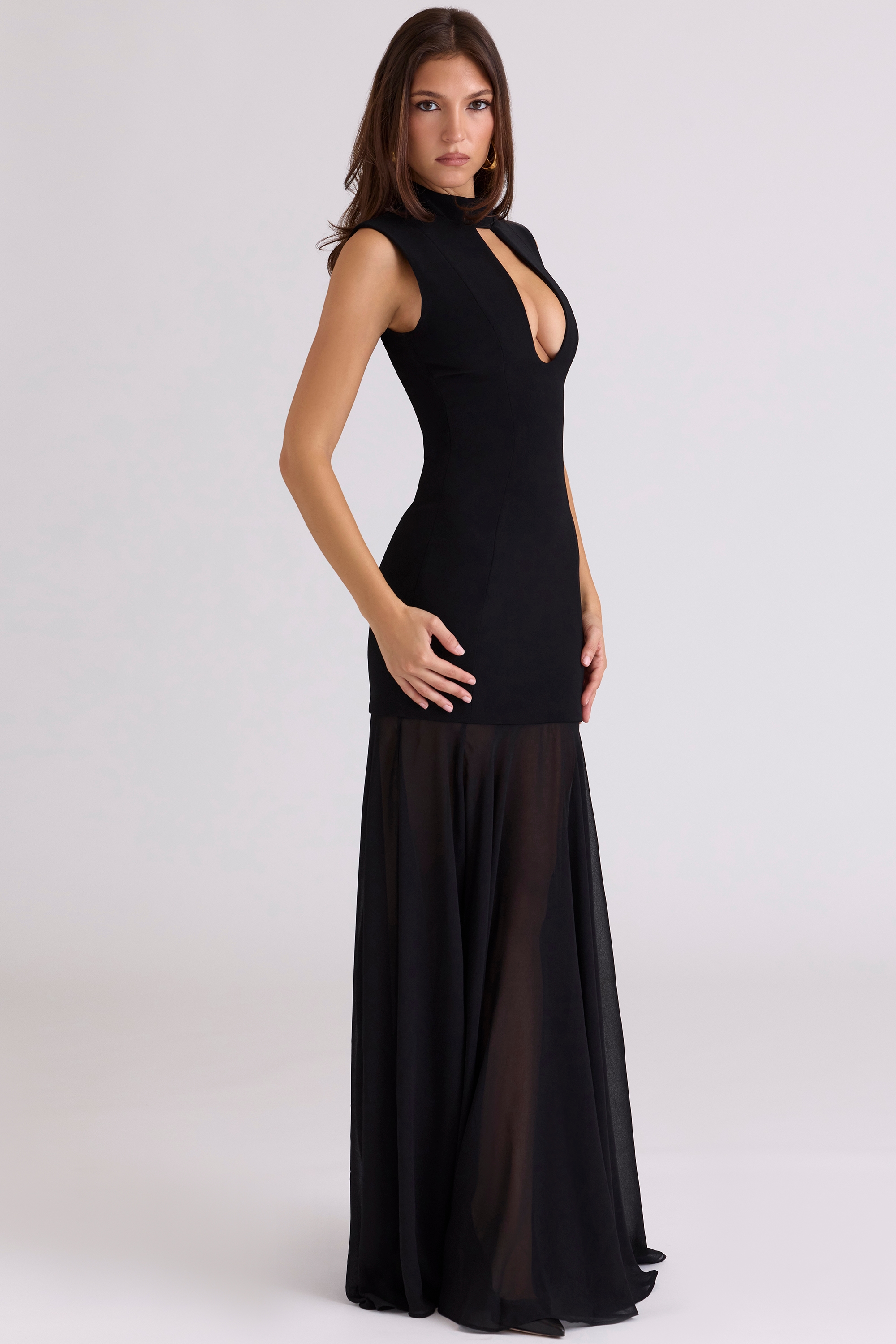 Raphaella  Black Keyhole Maxi Dress — image 6