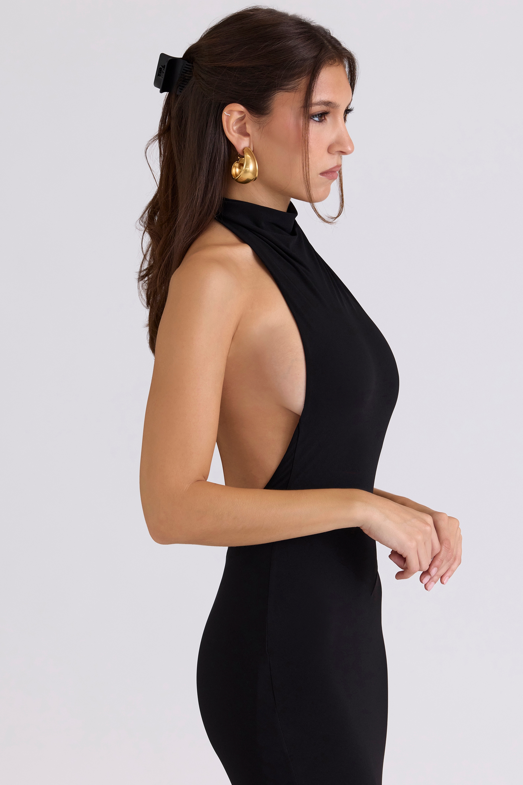 Sadira  Black Backless Silhouette Maxi Dress - Limited Edition — image 6