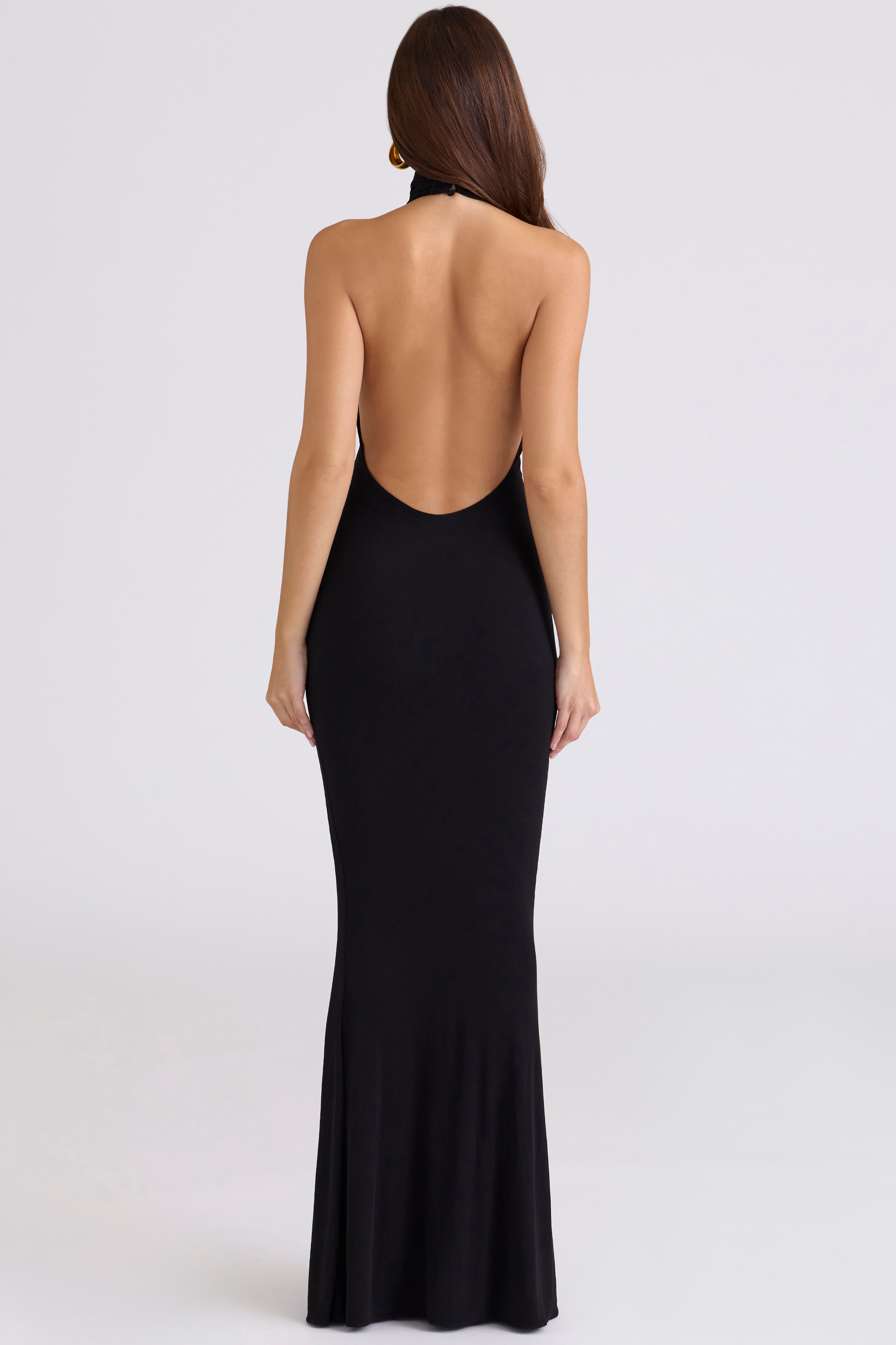 Sadira  Black Backless Silhouette Maxi Dress - Limited Edition — image 8