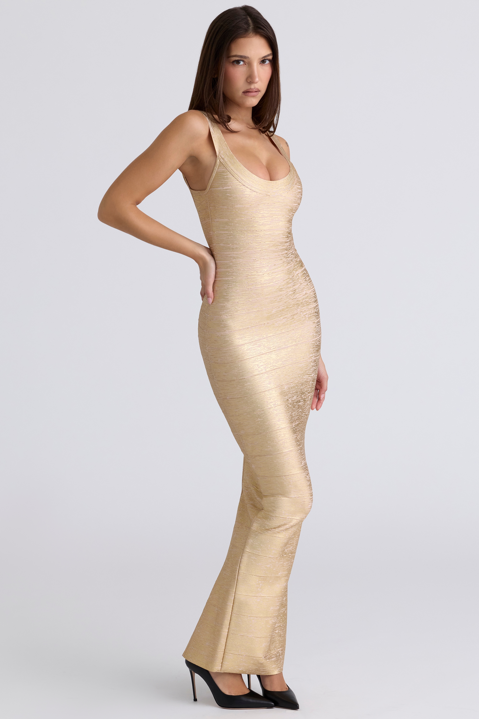 The OG  Gold Bandage Maxi Dress — image 5