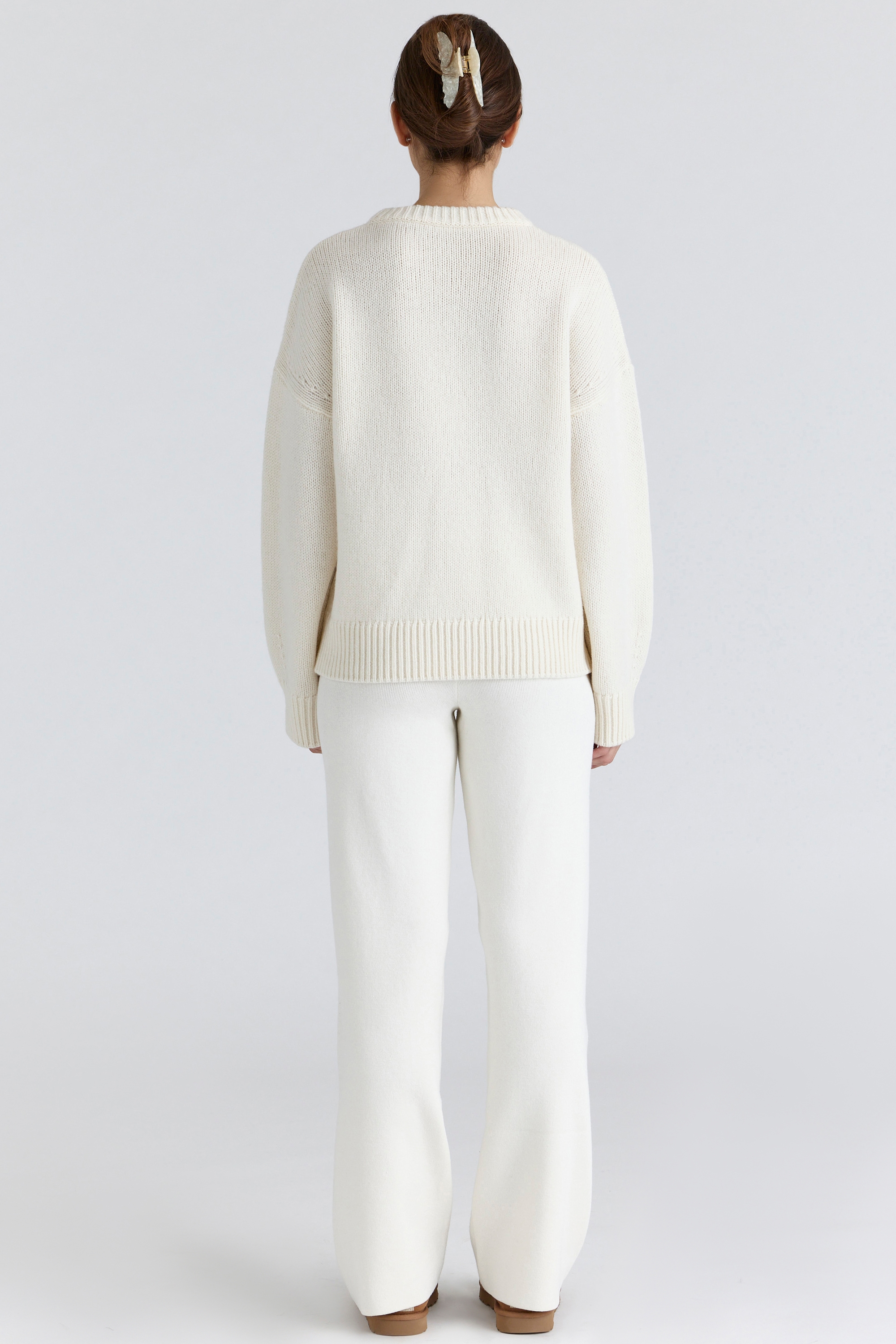 Bear  Ivory Wool Chunky Knit Sweater — image 7