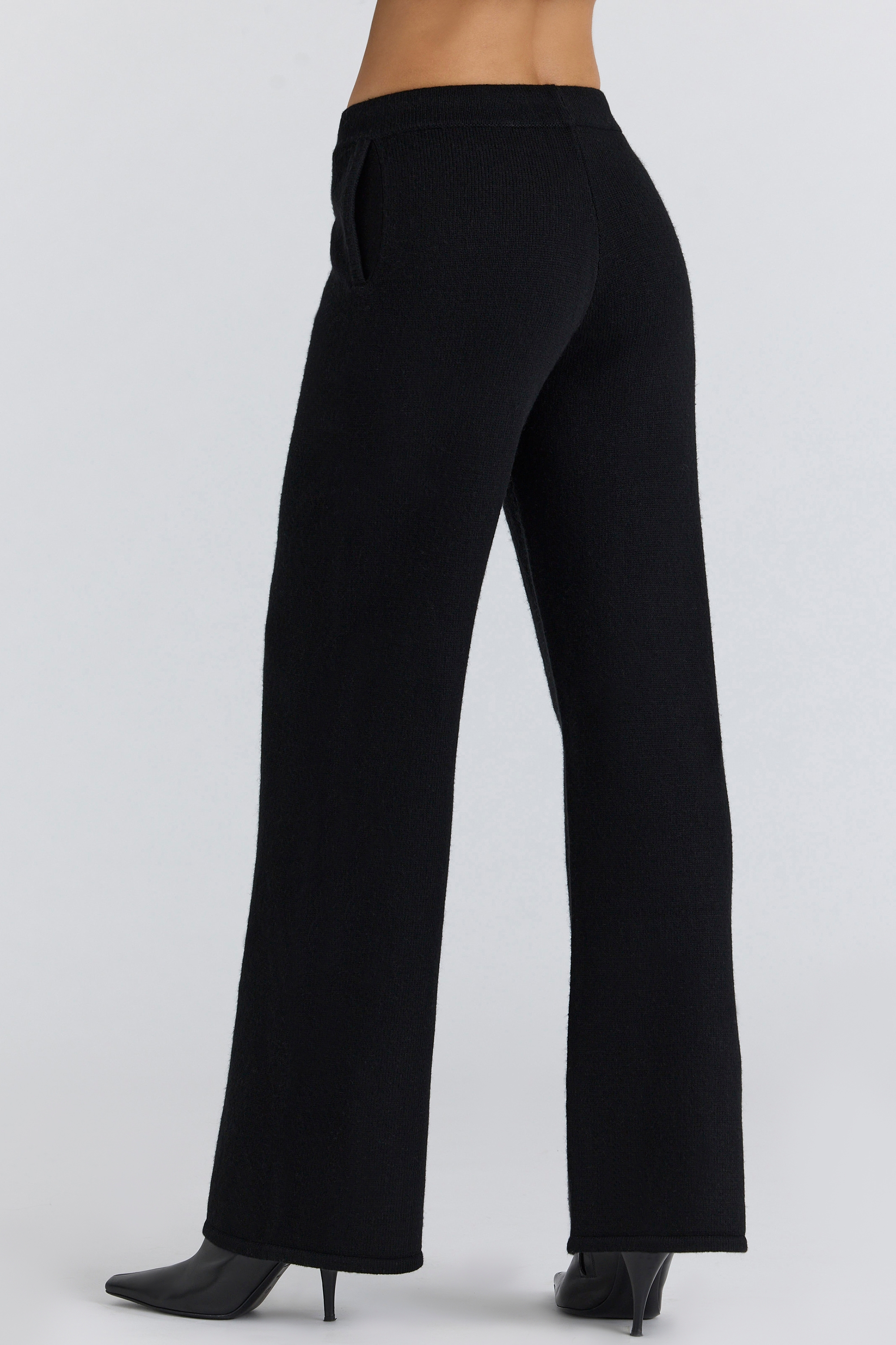 Chelsea  Black Cashmere + Wool Trousers — image 7