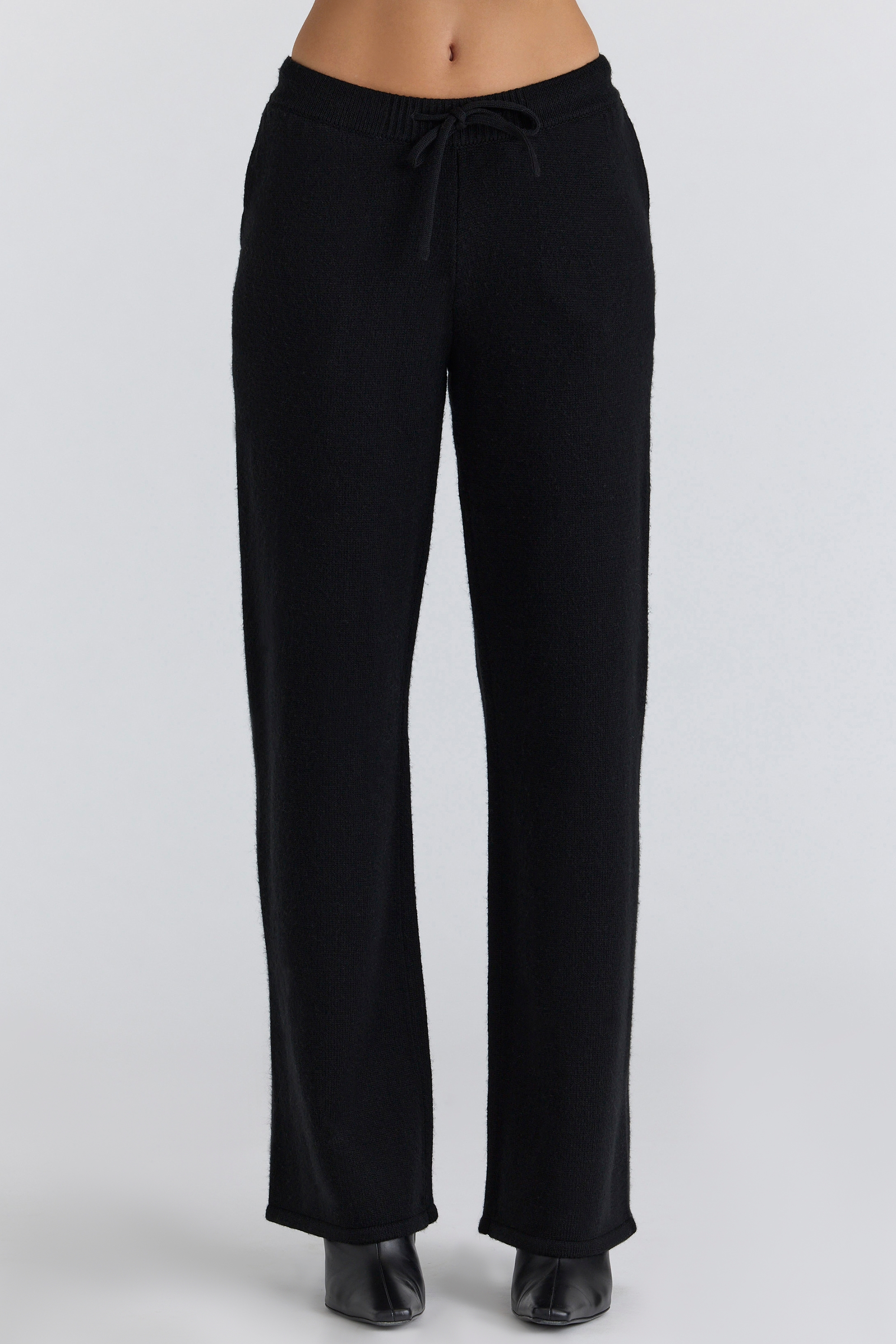 Chelsea  Black Cashmere + Wool Trousers — image 2