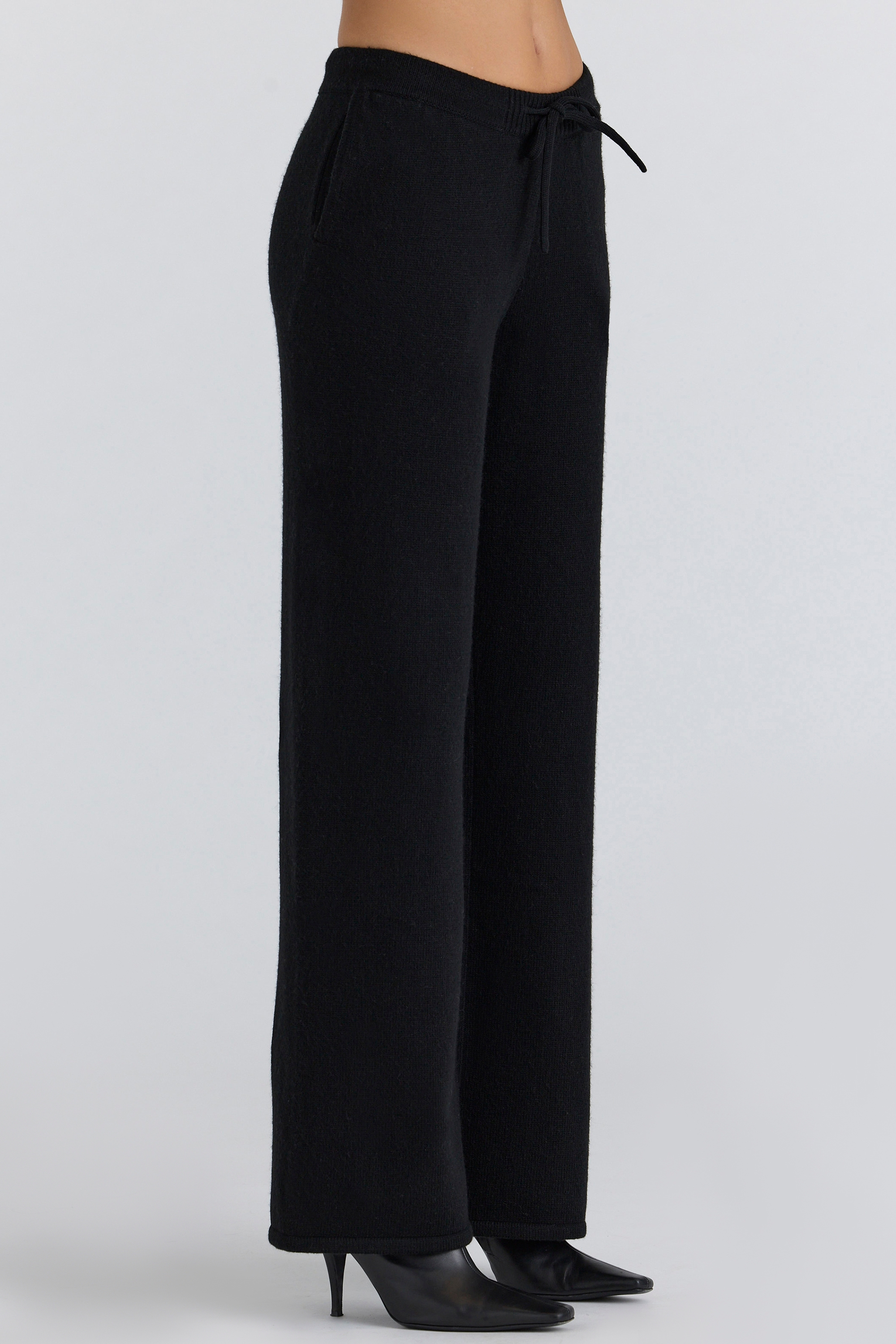 Chelsea  Black Cashmere + Wool Trousers — image 3