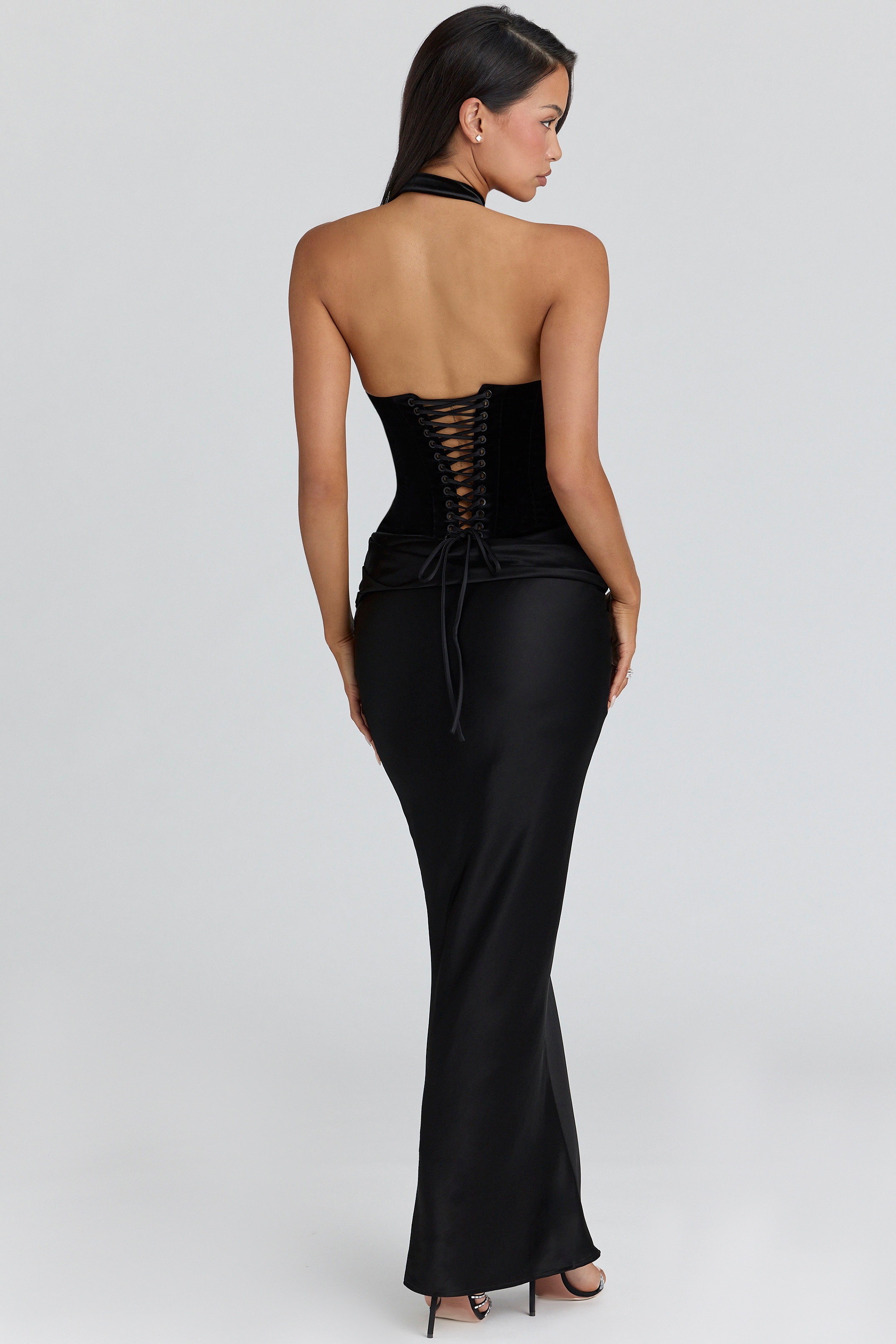 Zia  Black Velvet Halter Neck Top — image 10