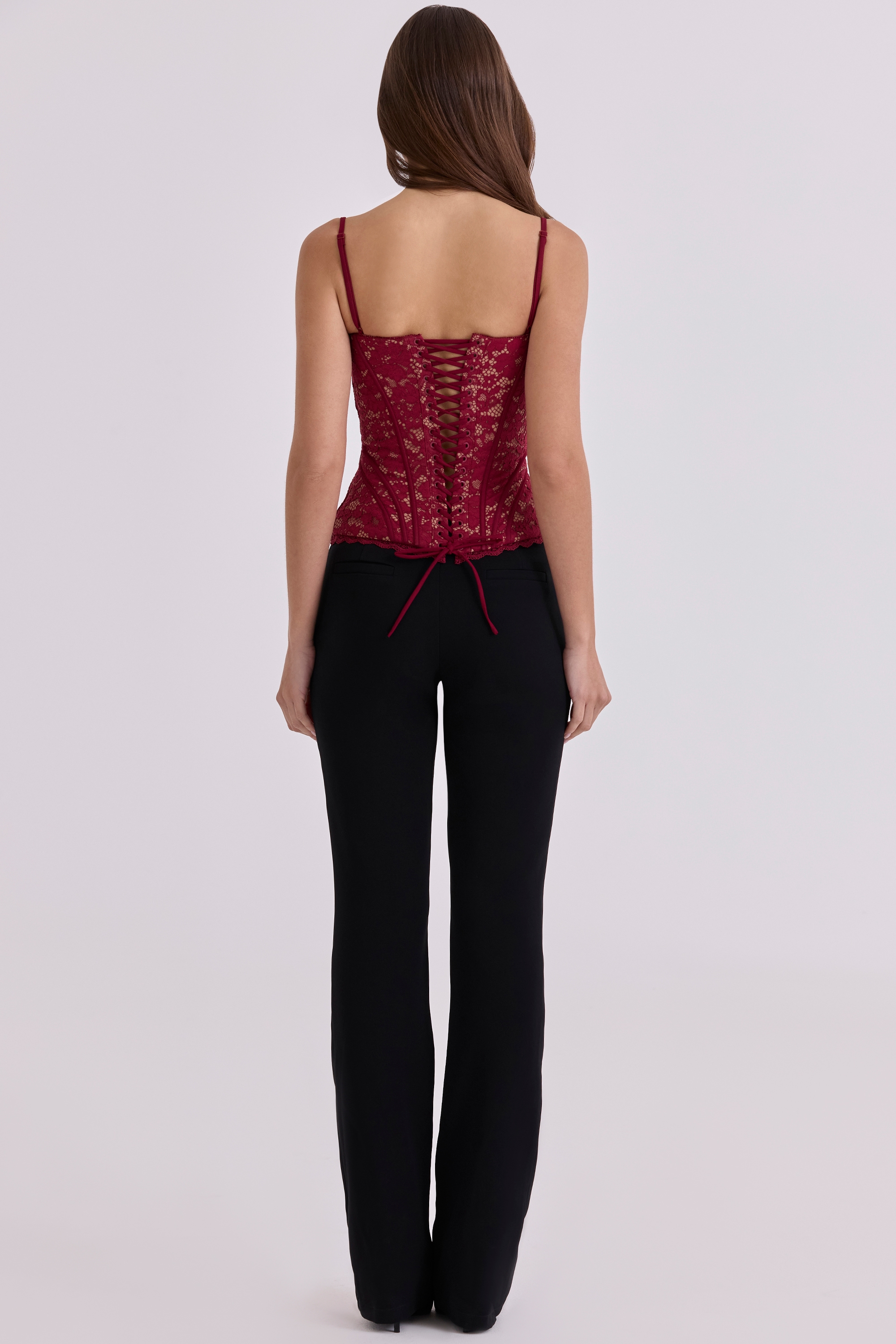 Chiara  Black Straight Leg Trousers — image 2