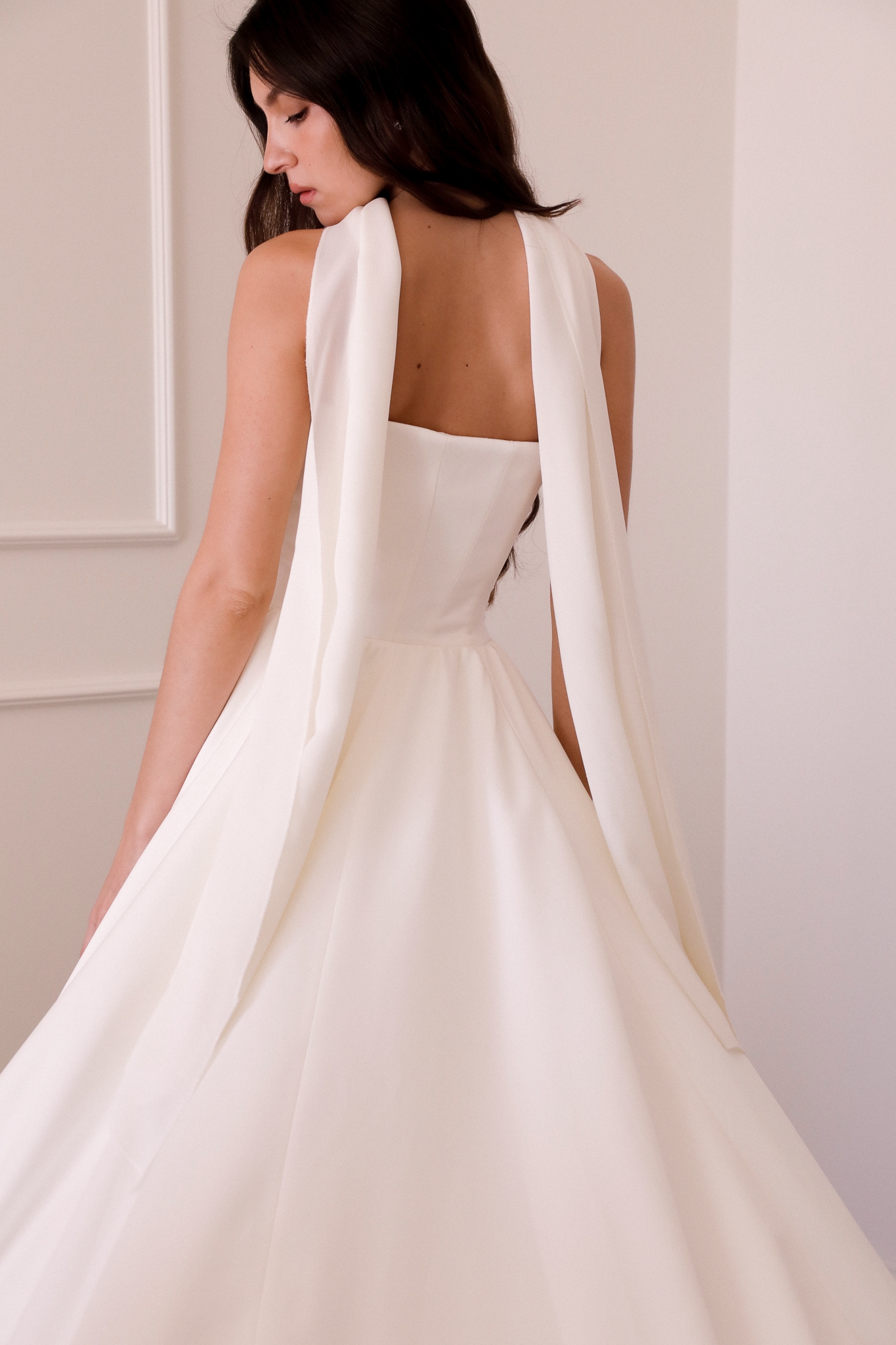 Eloise  Ivory Pure Silk Shawl — image 9