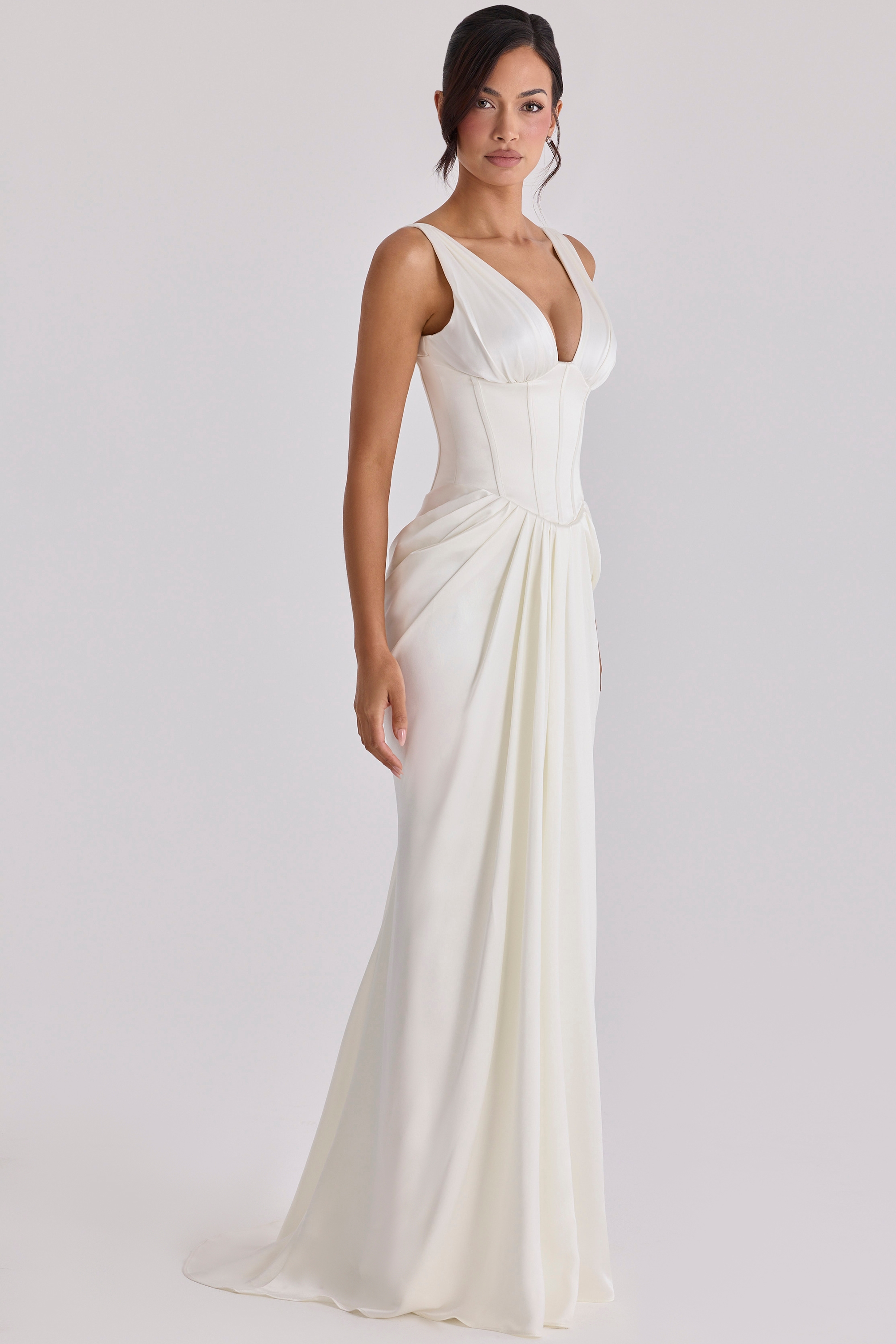Arianna  Ivory Satin Corset Bridal Gown — image 4
