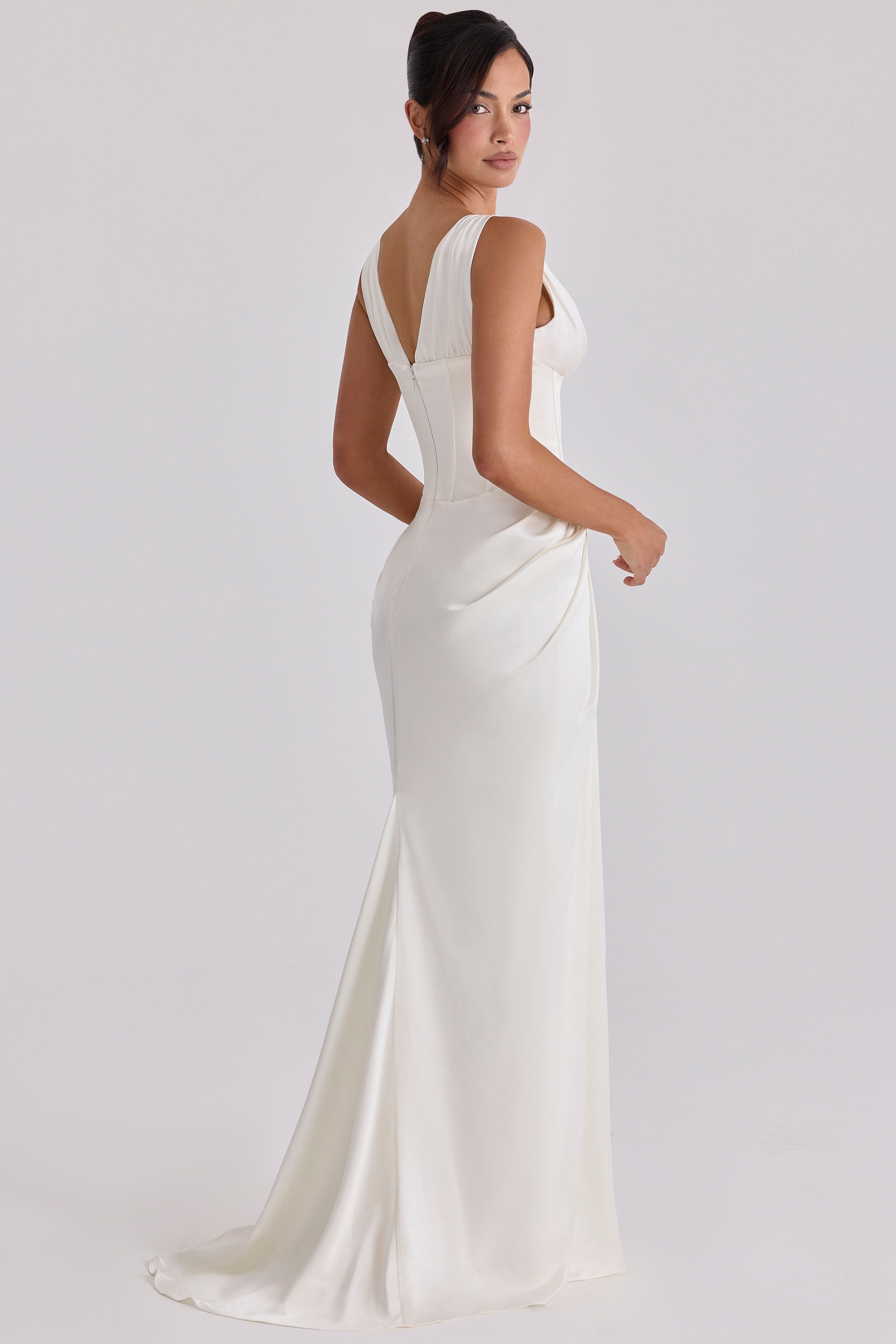 Arianna  Ivory Satin Corset Bridal Gown — image 7