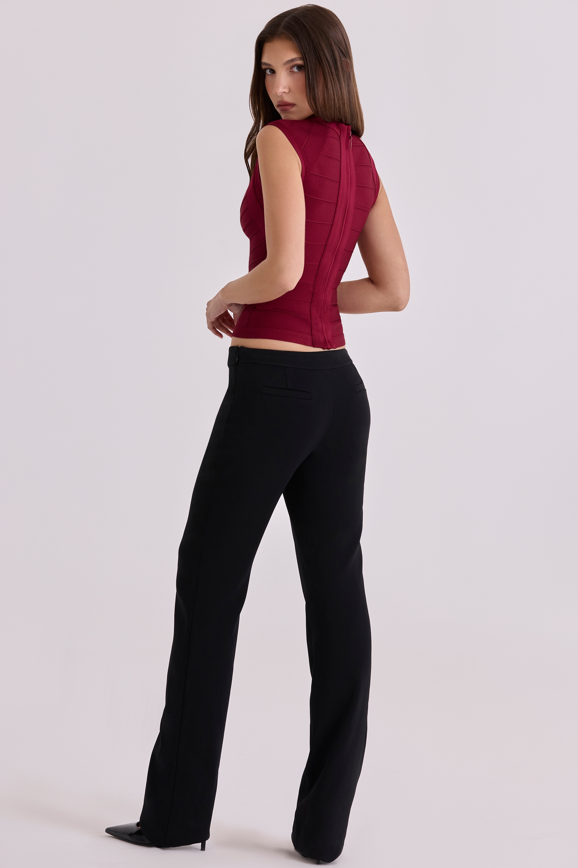 The Icon  Wine Bandage Top — image 8