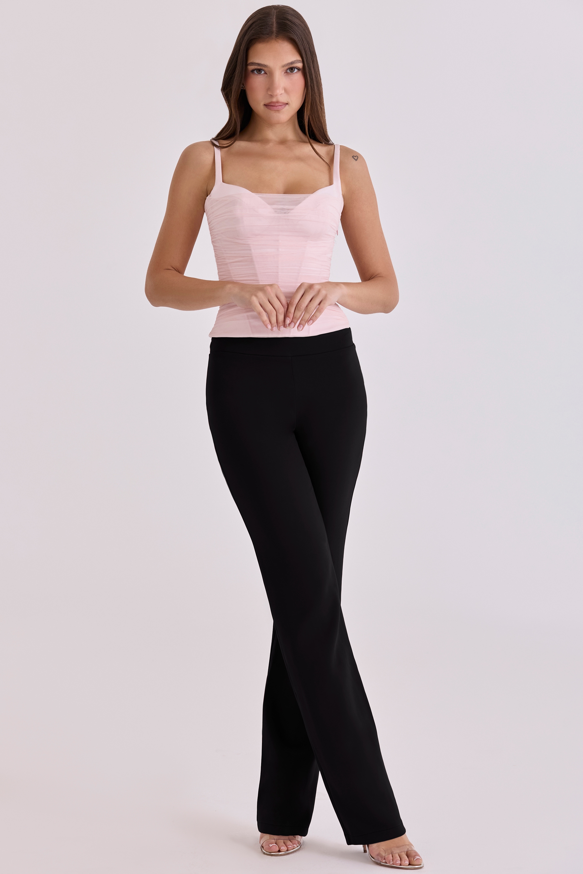 Lini  Pink Mesh Corset Top — image 5