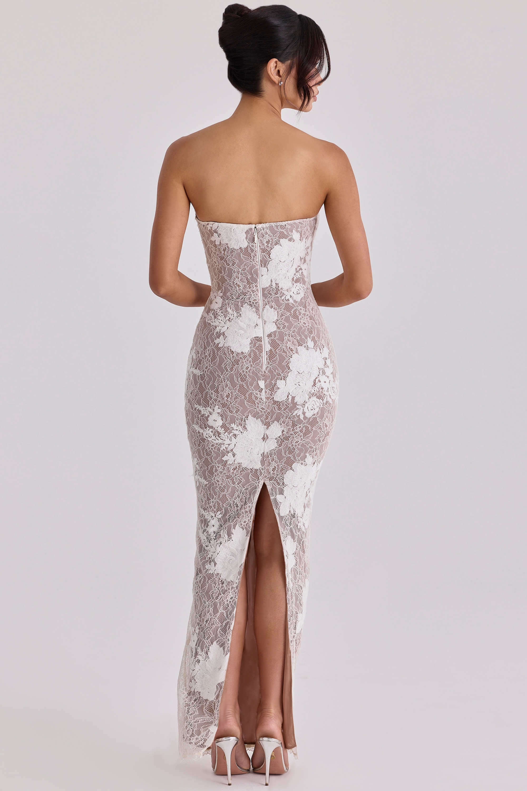 Lucienne  Ivory Embroidered Lace Maxi Dress - Limited Edition — image 10