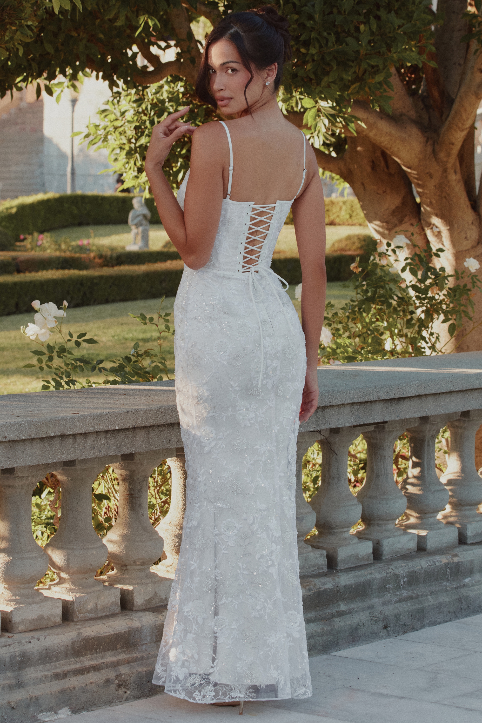 Naeva  White Hand Beaded Embellished Bridal Gown — image 2