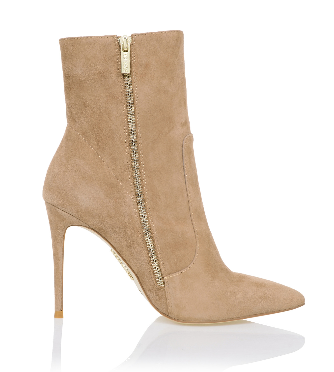 Serpenti  Tan Suede Stiletto Ankle Boot — image 5