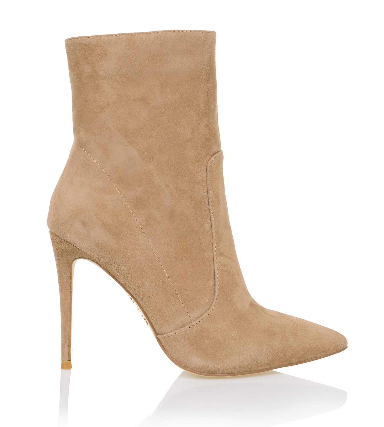 Serpenti  Tan Suede Stiletto Ankle Boot — image 3