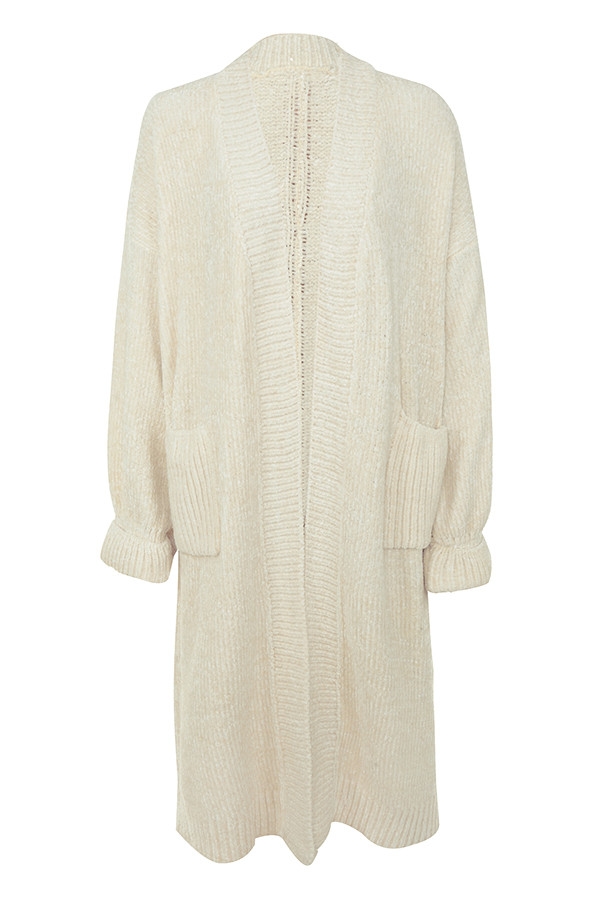 Celine  Off White Chenille Slouchy Cardigan — image 18