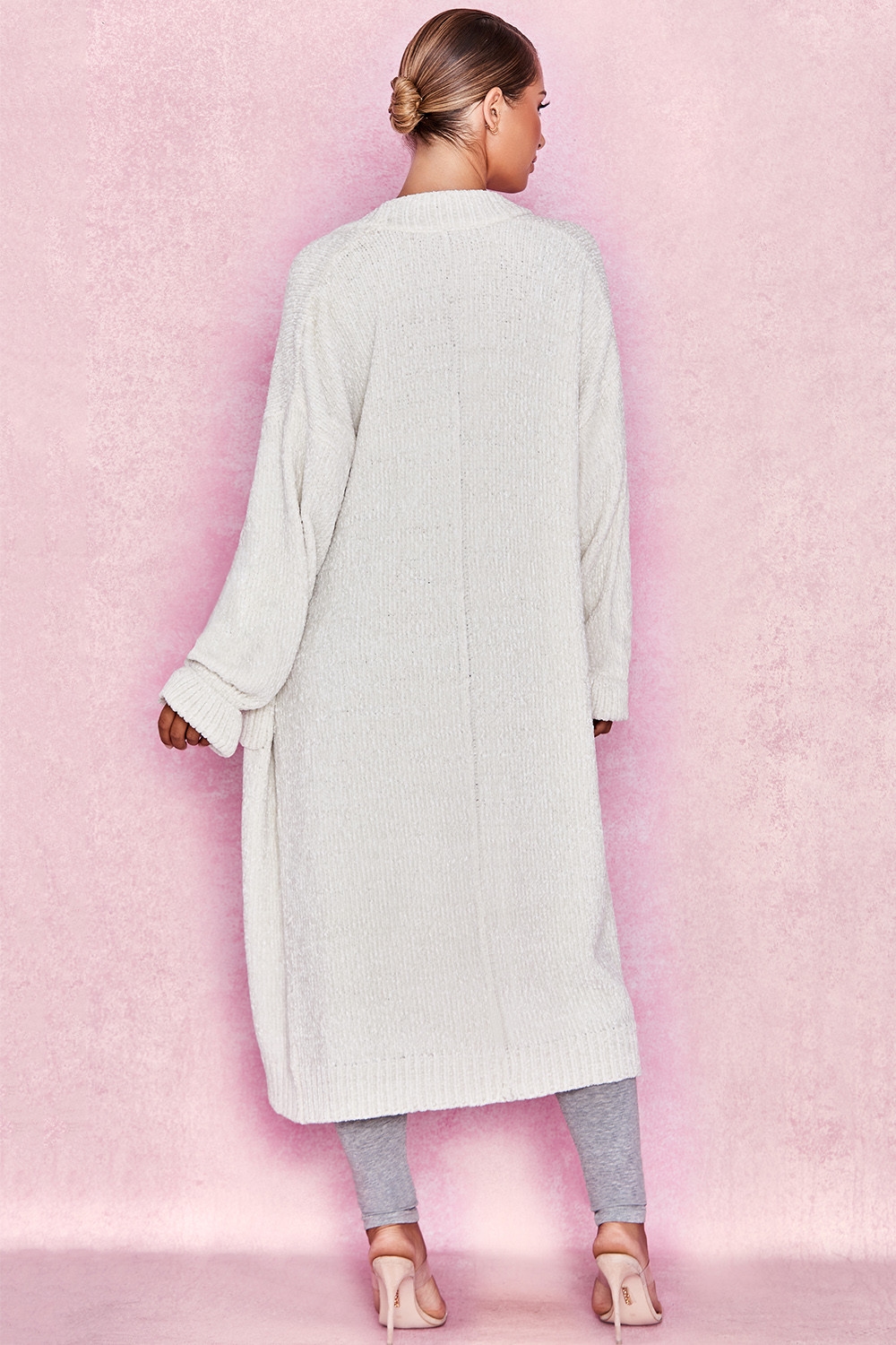 Celine  Off White Chenille Slouchy Cardigan — image 17