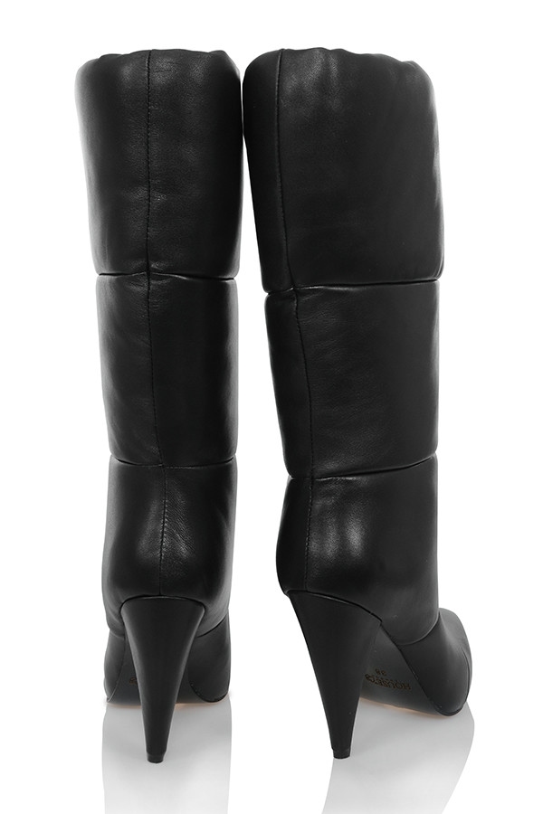 Phenomenon  Black Leather Puffa Boots — image 8