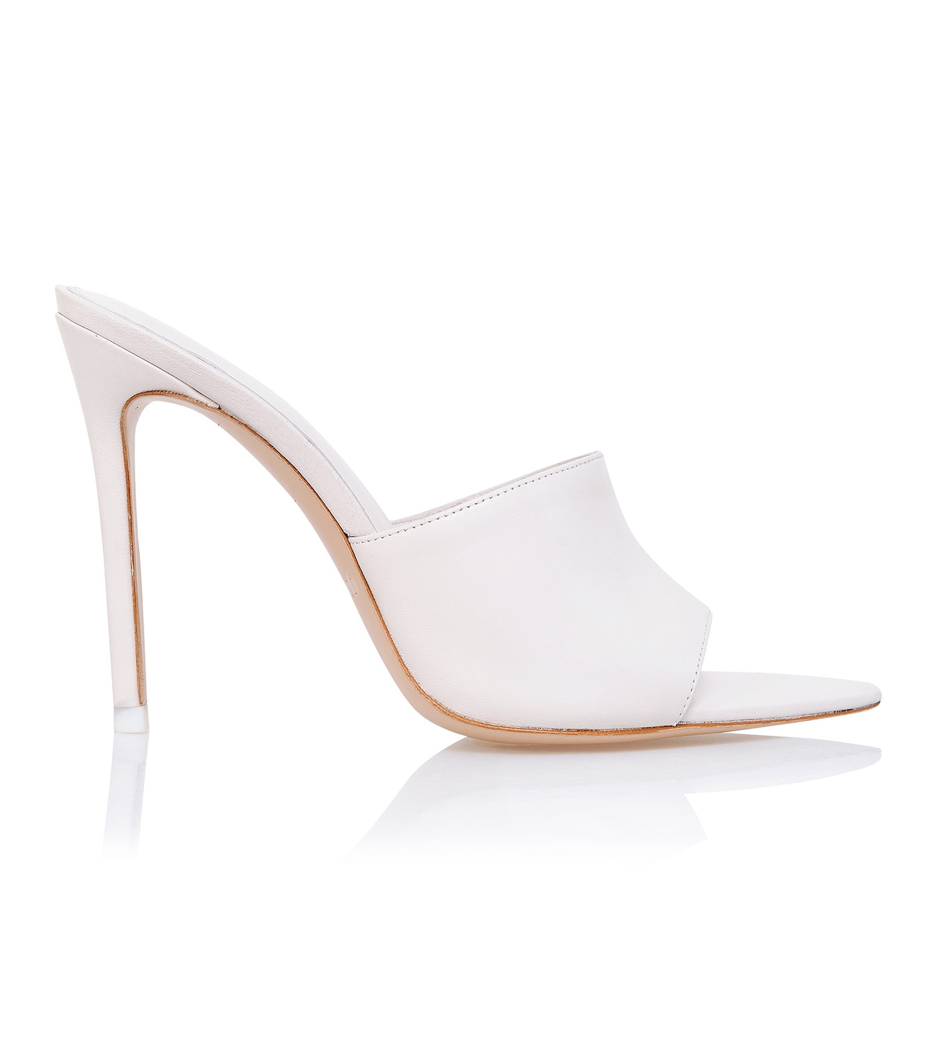 Andromeda  Off White Leather Pointed Mule — image 6