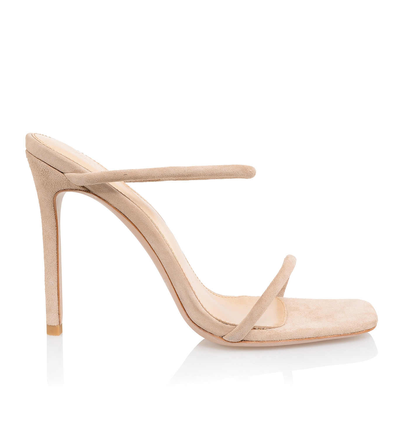 Barefoot  Beige Suede Skinny Strap Sandal — image 5
