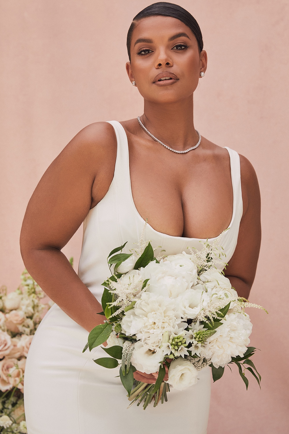 Estelle  Ivory Satin Mermaid Bridal Gown - Limited Edition — image 5