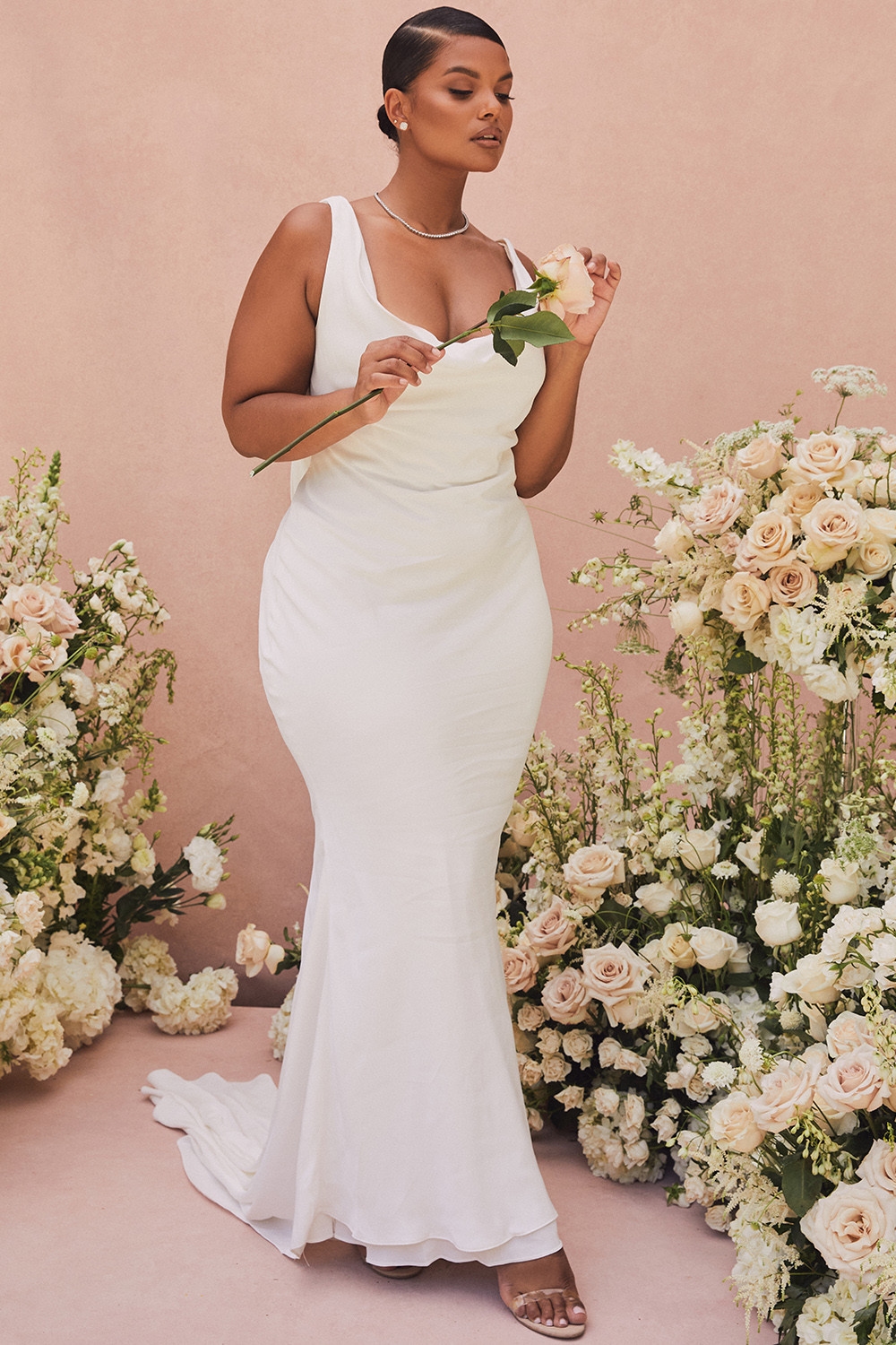 Odette  Ivory Draped Back Bridal Gown - Limited Edition — image 8