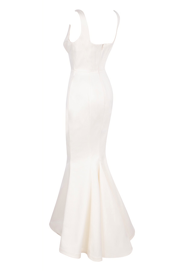 Estelle  Ivory Satin Mermaid Bridal Gown - Limited Edition — image 15