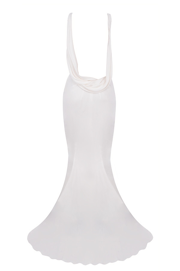 Odette  Ivory Draped Back Bridal Gown - Limited Edition — image 21