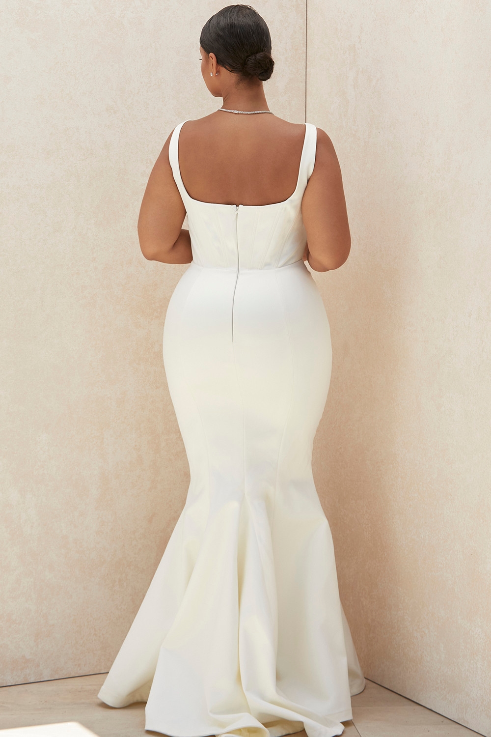 Estelle  Ivory Satin Mermaid Bridal Gown - Limited Edition — image 13