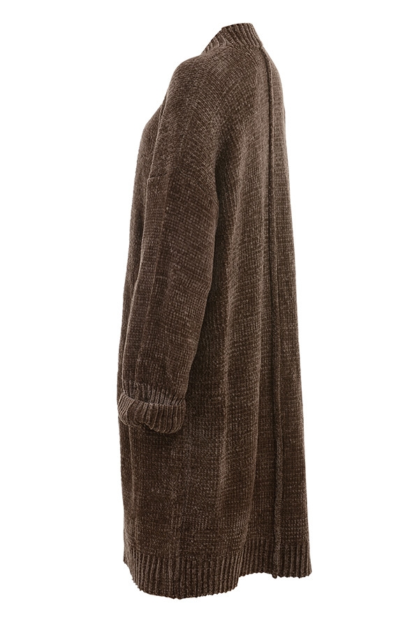 Celine  Chocolate Chenille Slouchy Cardigan — image 21