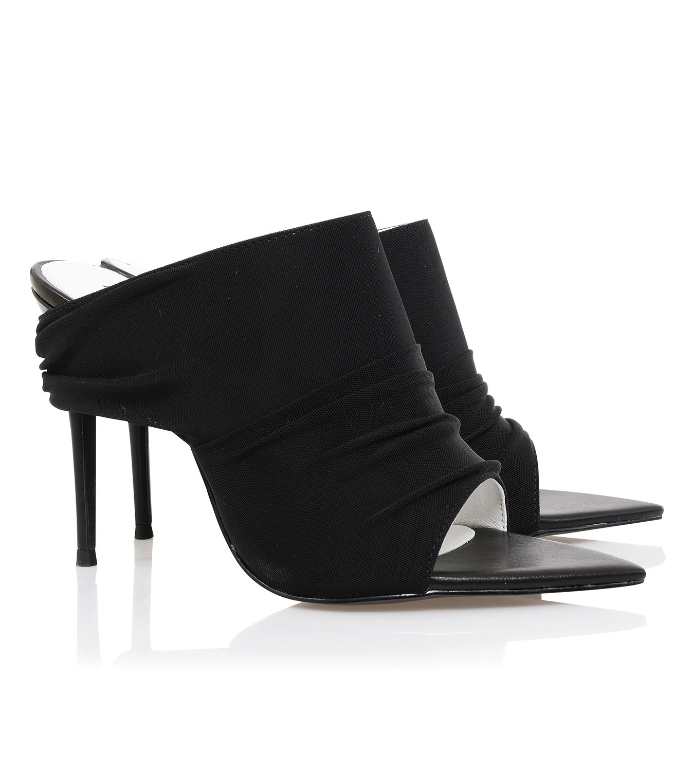 Abyss Mistress Rocks  Black Power Mesh Mules - SALE — image 6