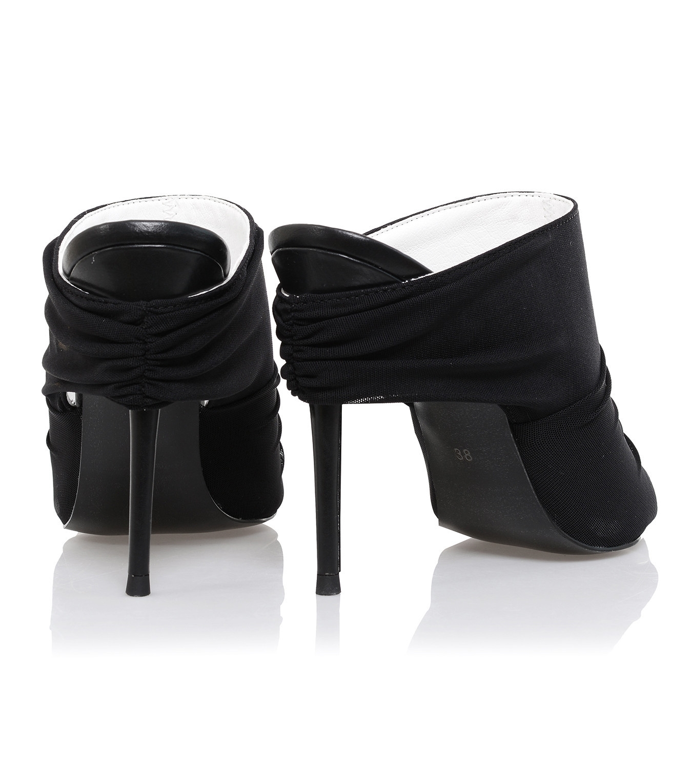 Abyss Mistress Rocks  Black Power Mesh Mules - SALE — image 7