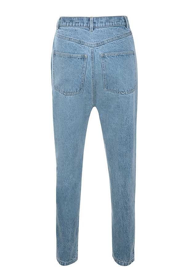 Perception Mistress Rocks  Stonewash Blue Oversized Tapered Jeans - SALE — image 10