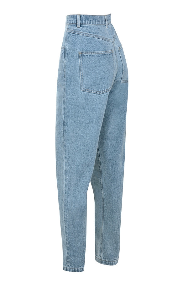 Perception Mistress Rocks  Stonewash Blue Oversized Tapered Jeans - SALE — image 9