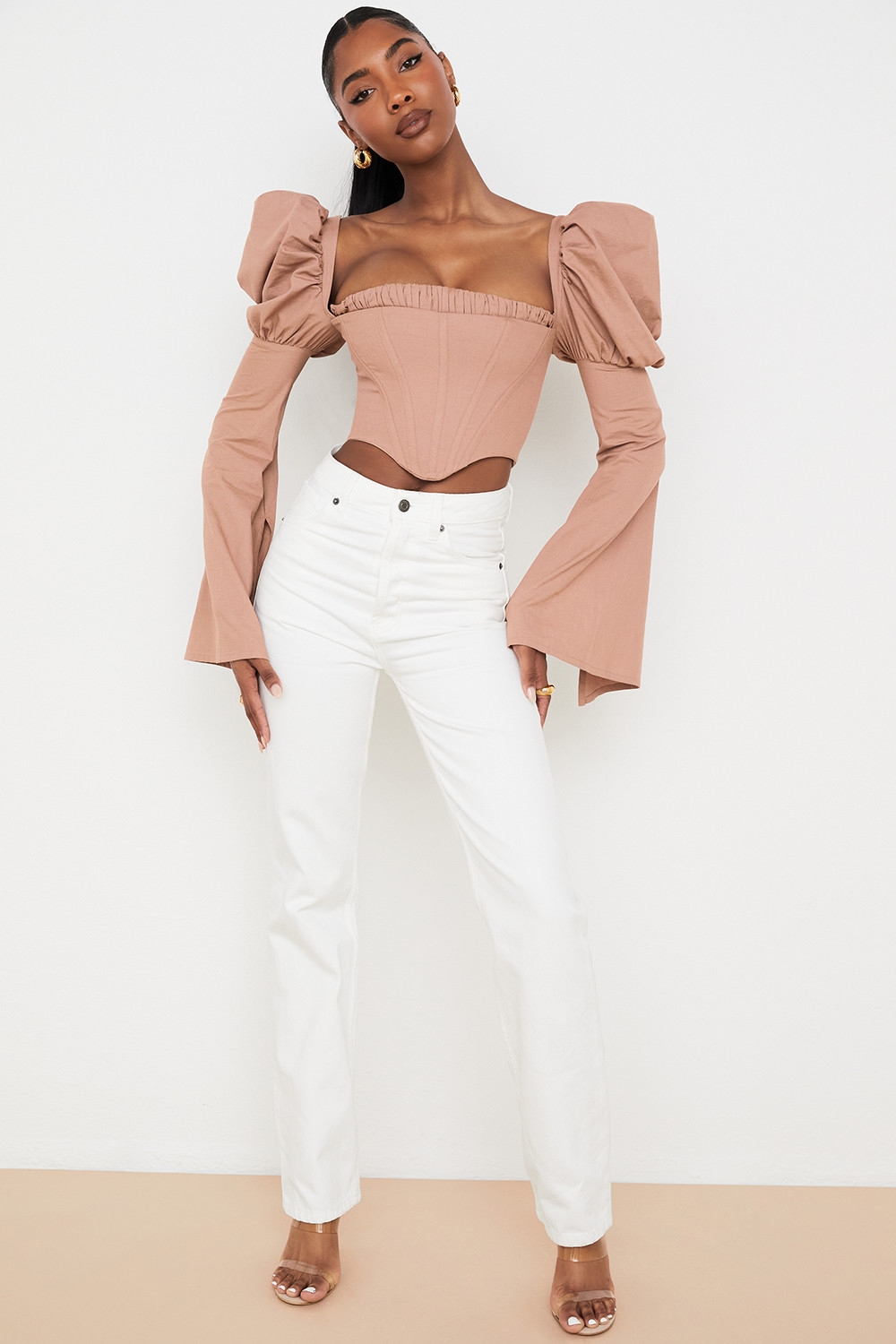 Yara  White Vintage Fit High Waist Jeans — image 6