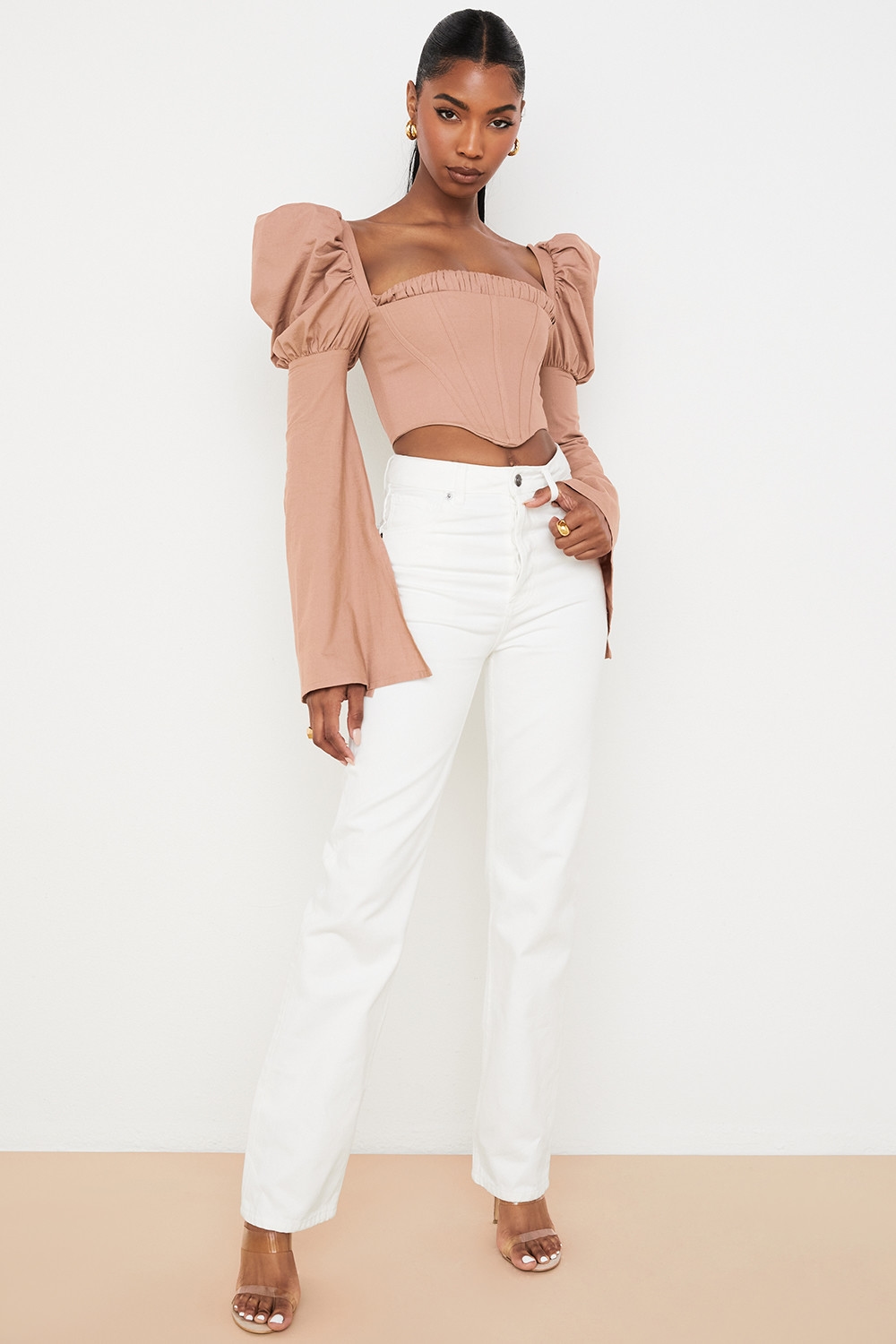 Yara  White Vintage Fit High Waist Jeans — image 5