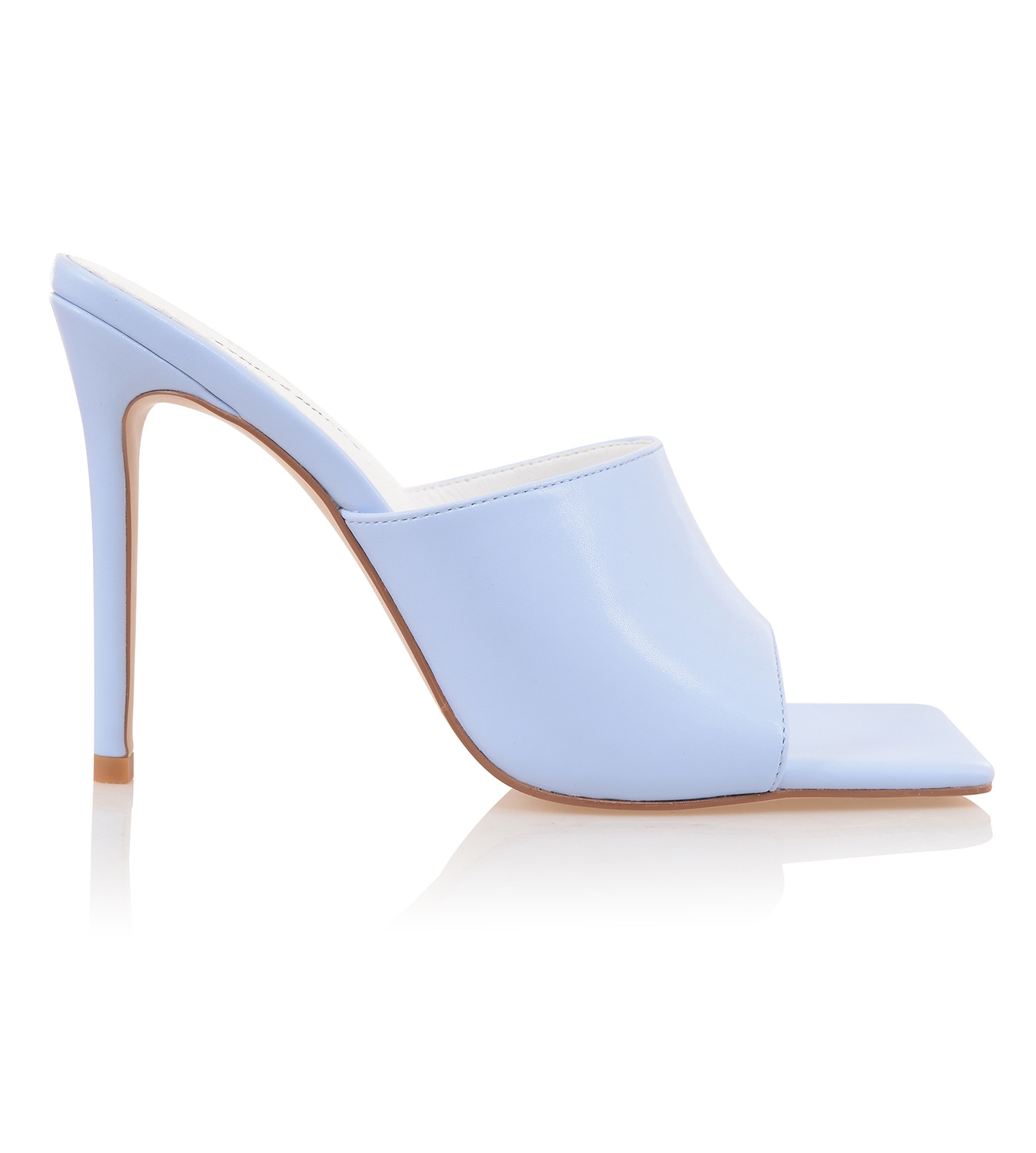 Dream Scene Mistress Rocks  Baby Blue Square Toe Mules - SALE — image 5