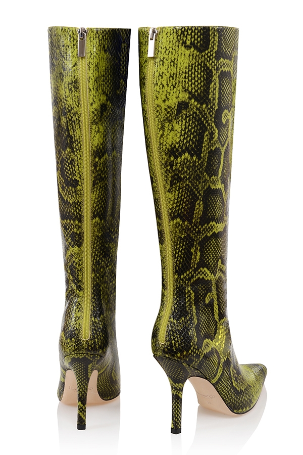 Royale  Green Print Knee High Boots — image 6