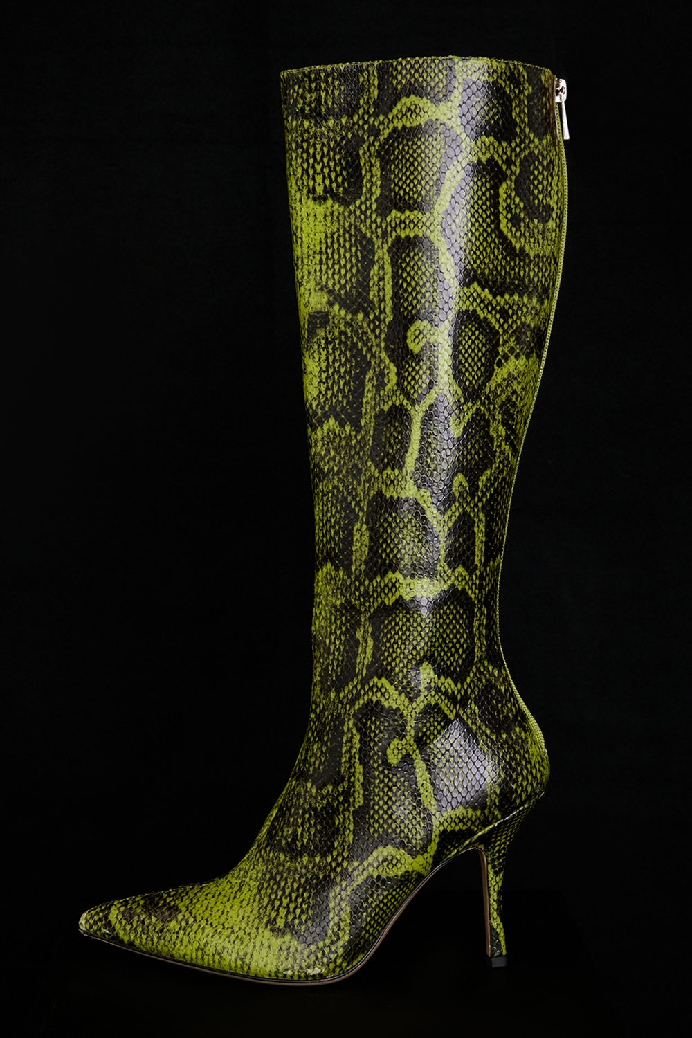 Royale  Green Print Knee High Boots — image 2