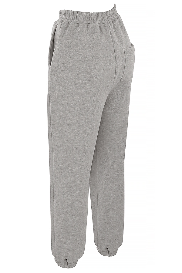 Sky  Light Grey Fleece Back Jogging Trousers — image 14