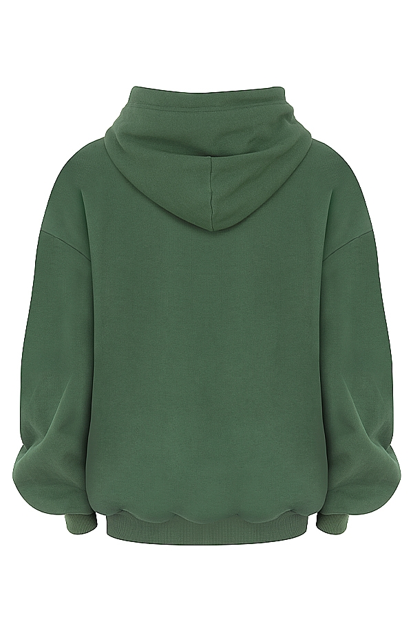 Halo  Moss Cotton Fleece-Back Oversized Hoodie — image 11