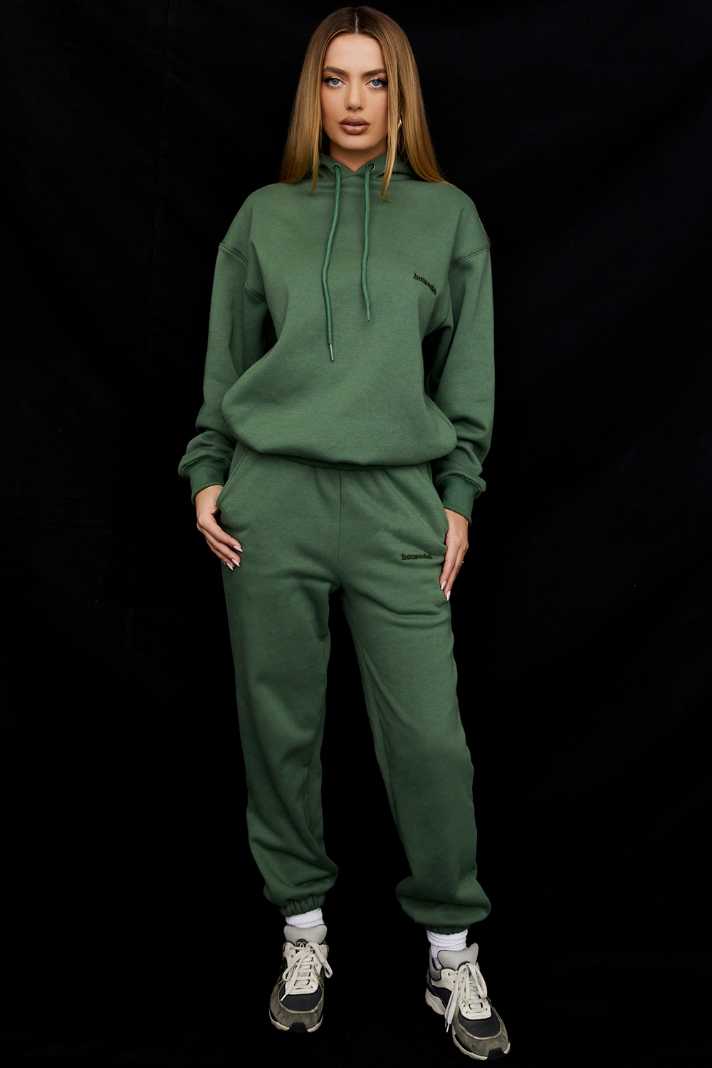 Halo  Moss Cotton Fleece-Back Oversized Hoodie — image 3