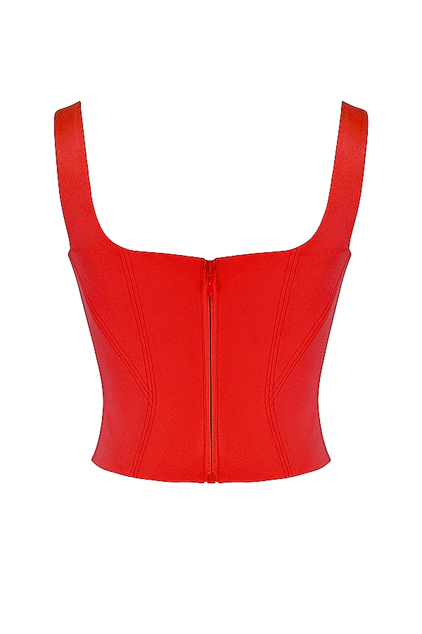 Rafa  Scarlet Satin Longline Corset — image 17